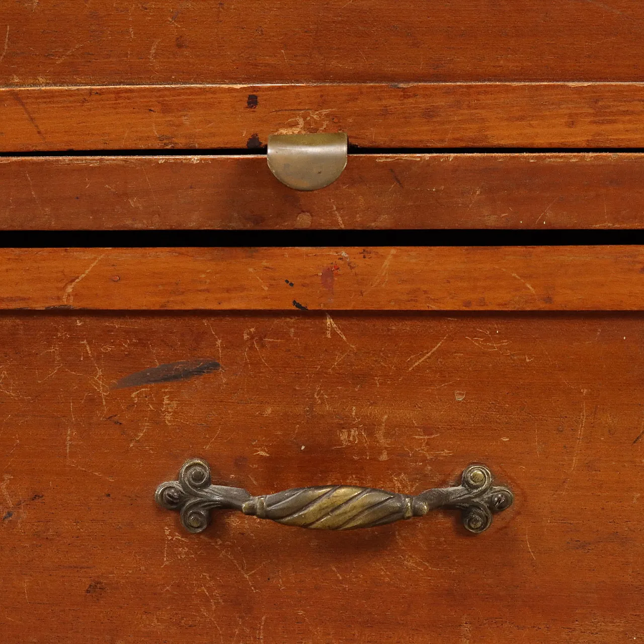 Chest of drawers in mahogany, oak, poplar and bronze, 20th century 5