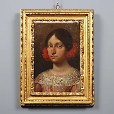 Portrait of a Young Girl, oil on panel, 17th century