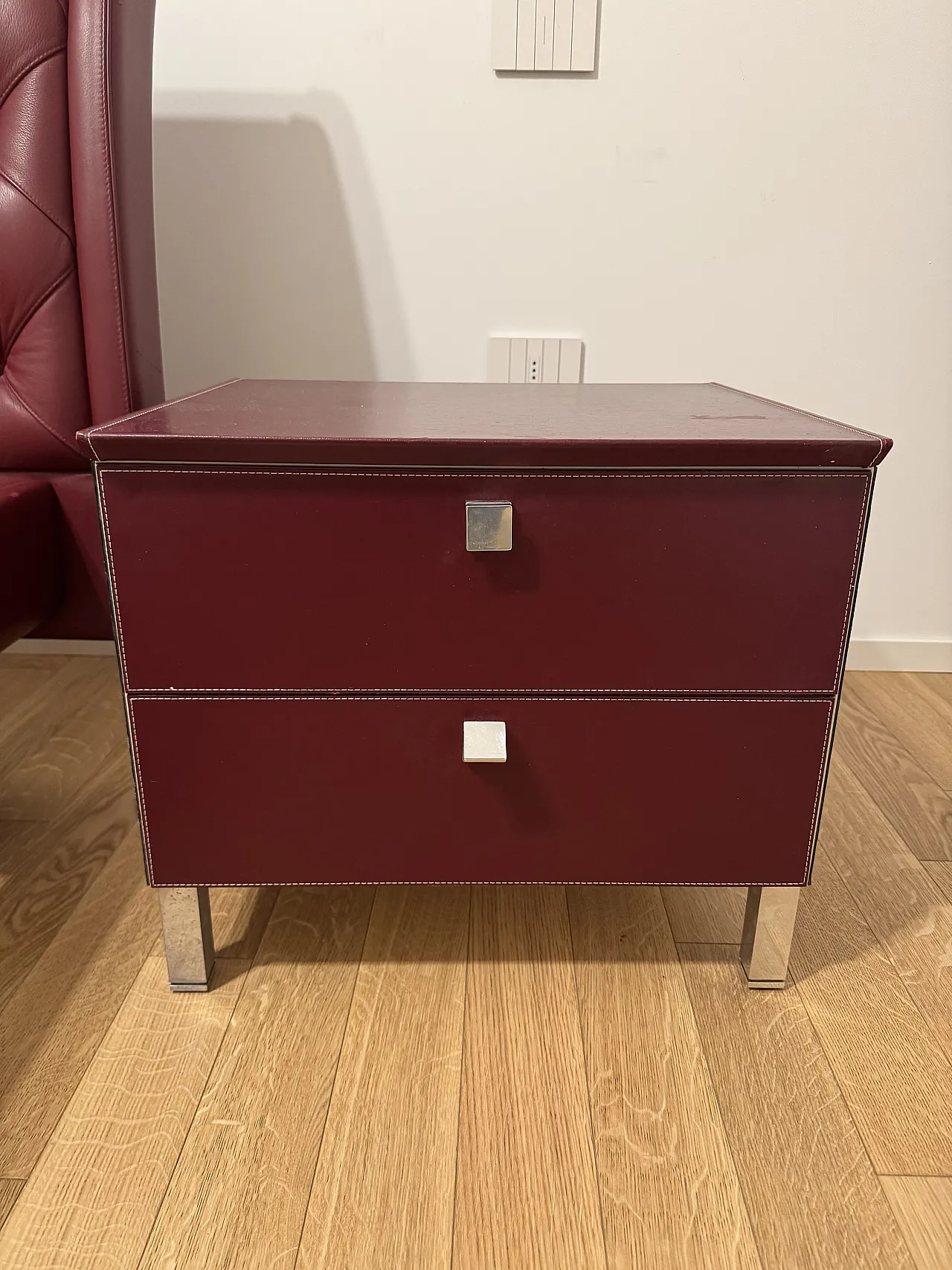 Bluemoon bed, bedside tables and armchair by Poltrona Frau, 2000s 4