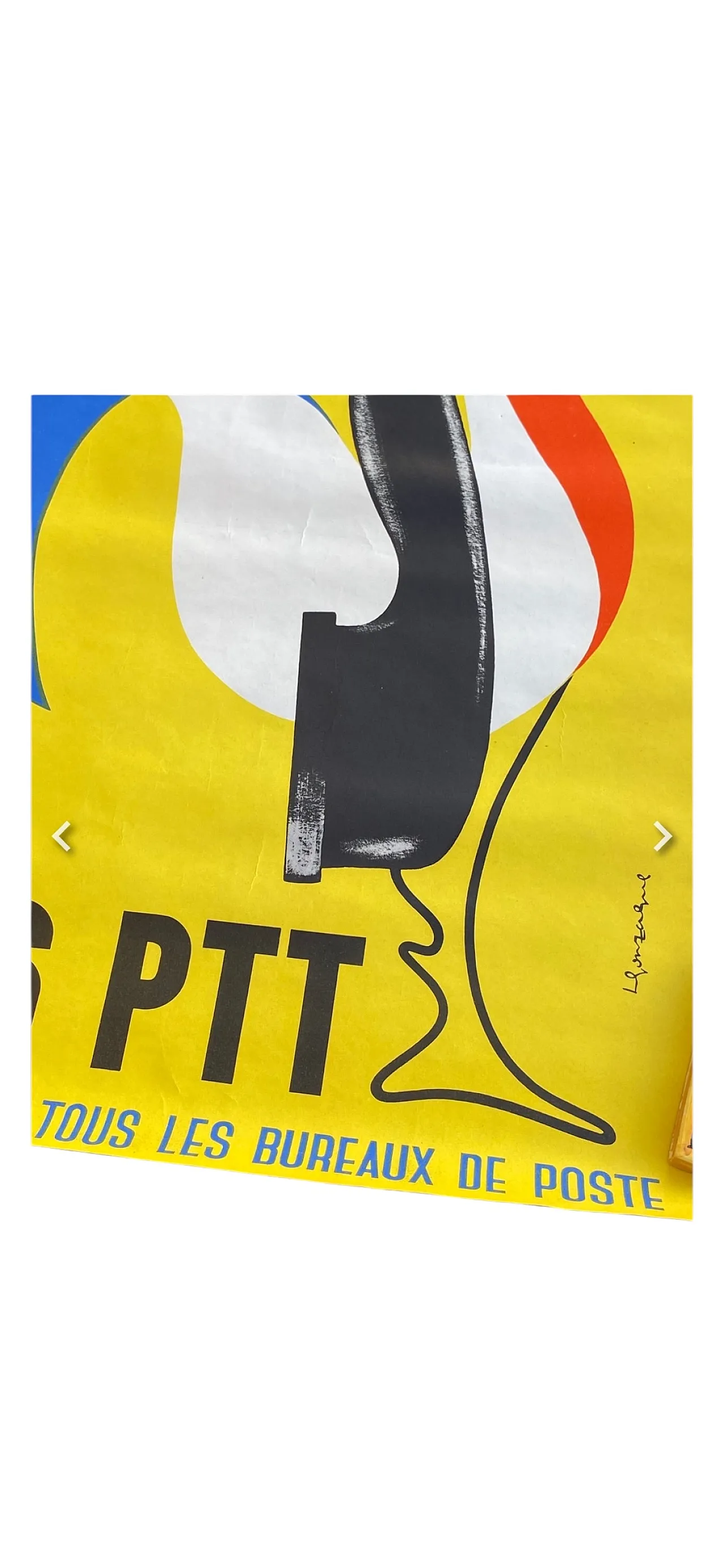 Bons PTT poster signed by Raymond S, 50s 4