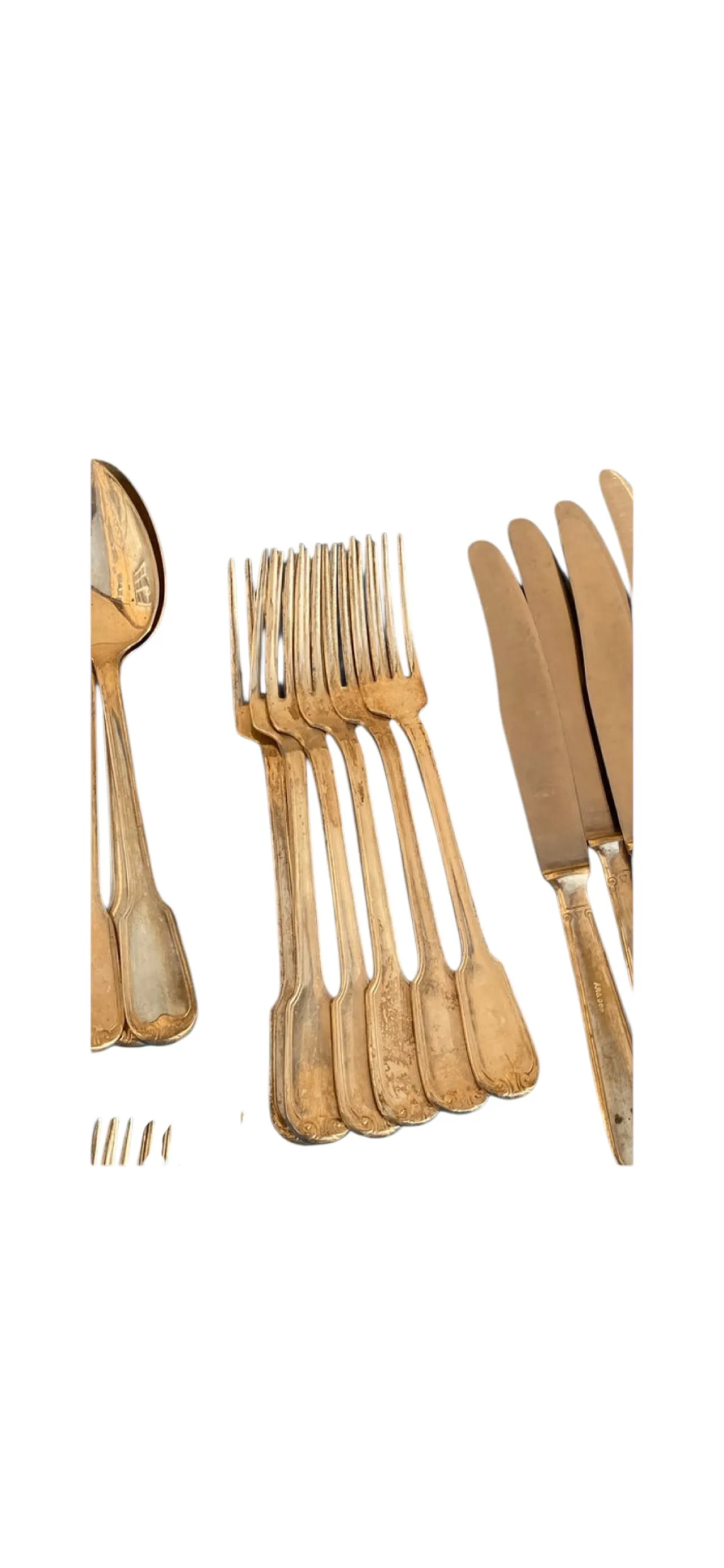 Servizio da 42 pezzi in argento per 6 persone, anni '20 6