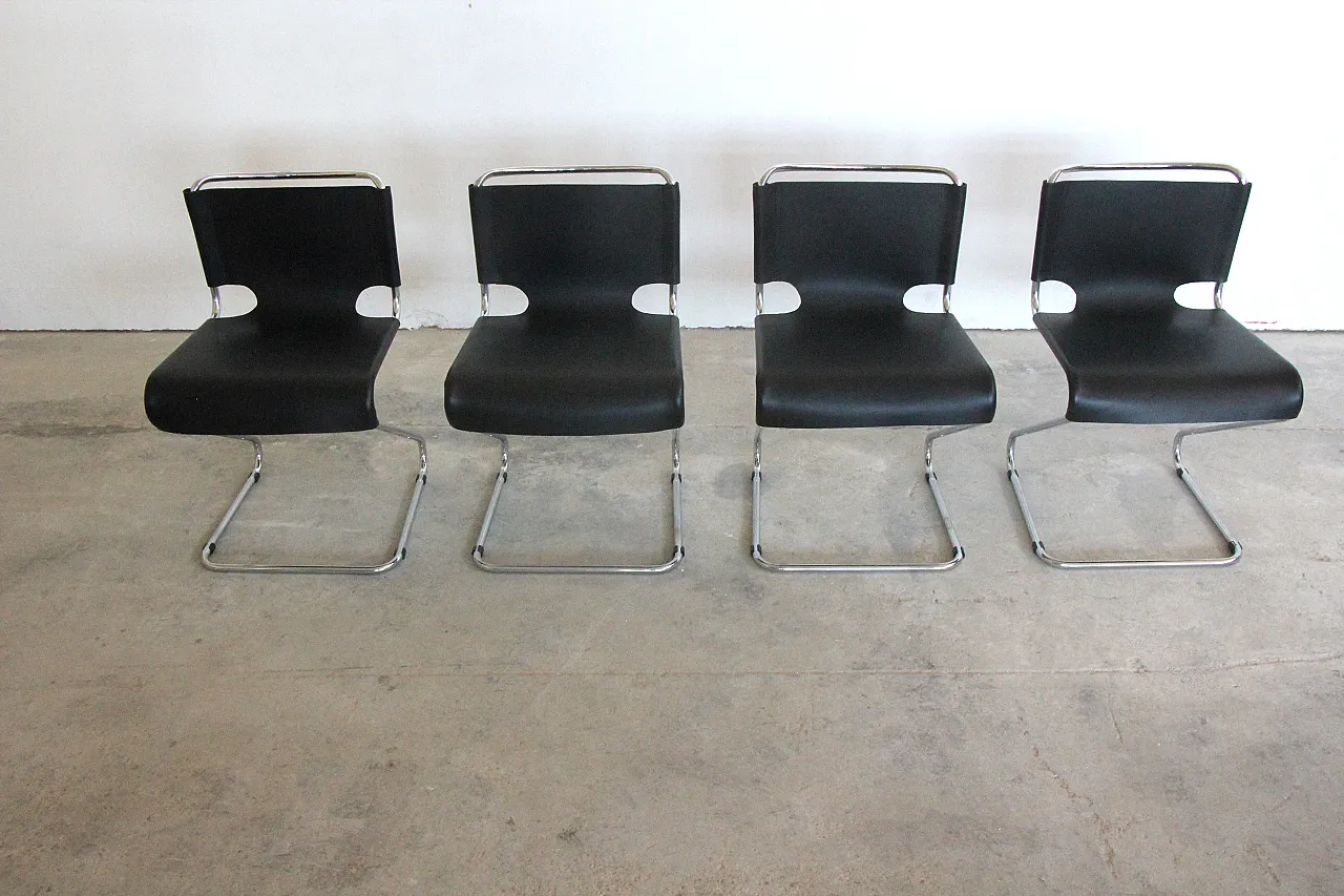 4 Biscia chairs by Pascal Mourgue for Steiner Meubles, 70s 1