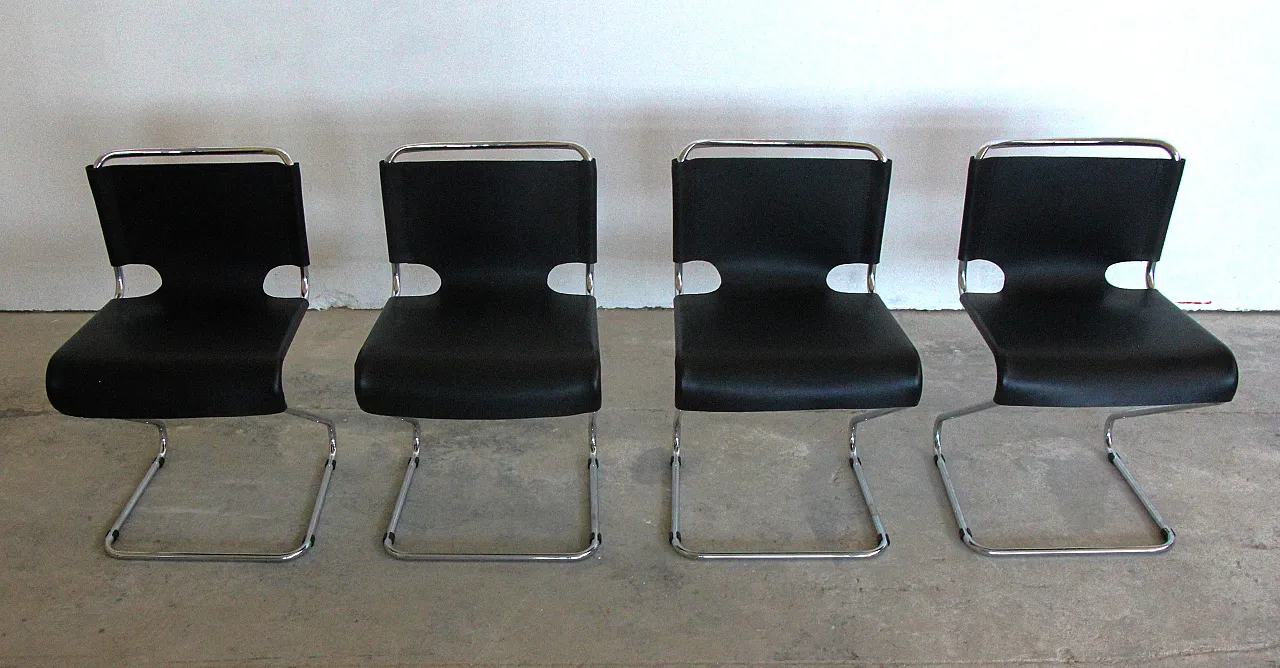4 Biscia chairs by Pascal Mourgue for Steiner Meubles, 70s 2