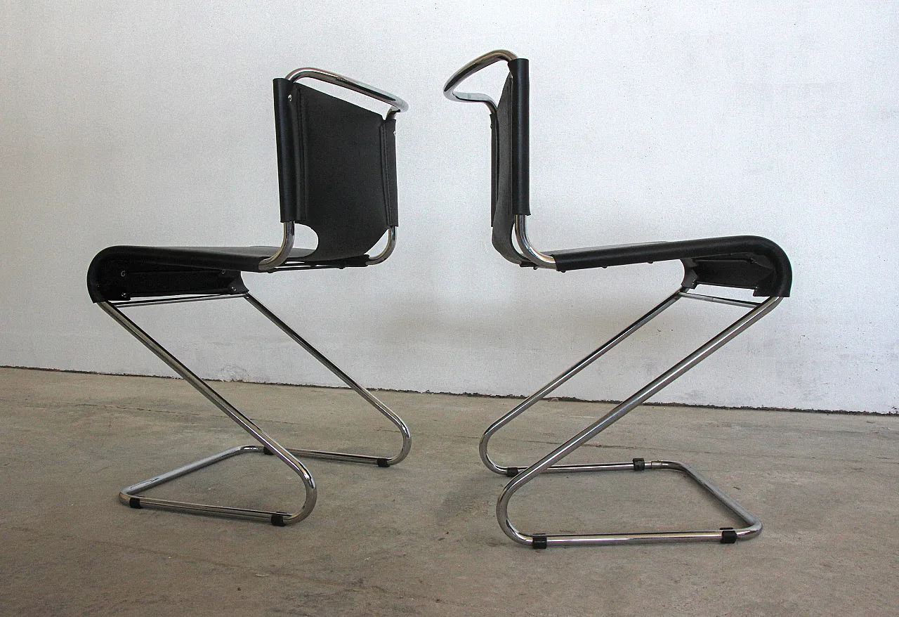 4 Biscia chairs by Pascal Mourgue for Steiner Meubles, 70s 9