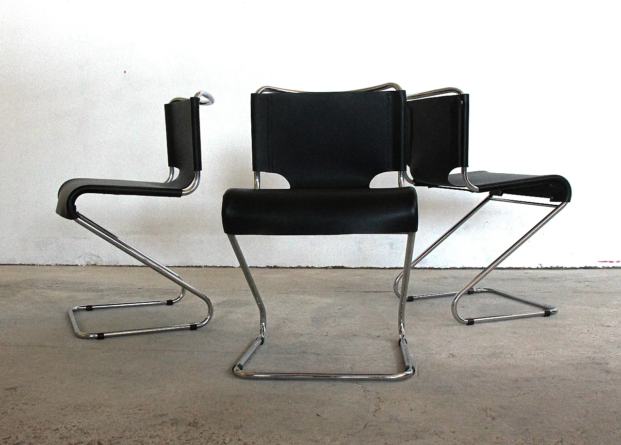 4 Biscia chairs by Pascal Mourgue for Steiner Meubles, 70s 10