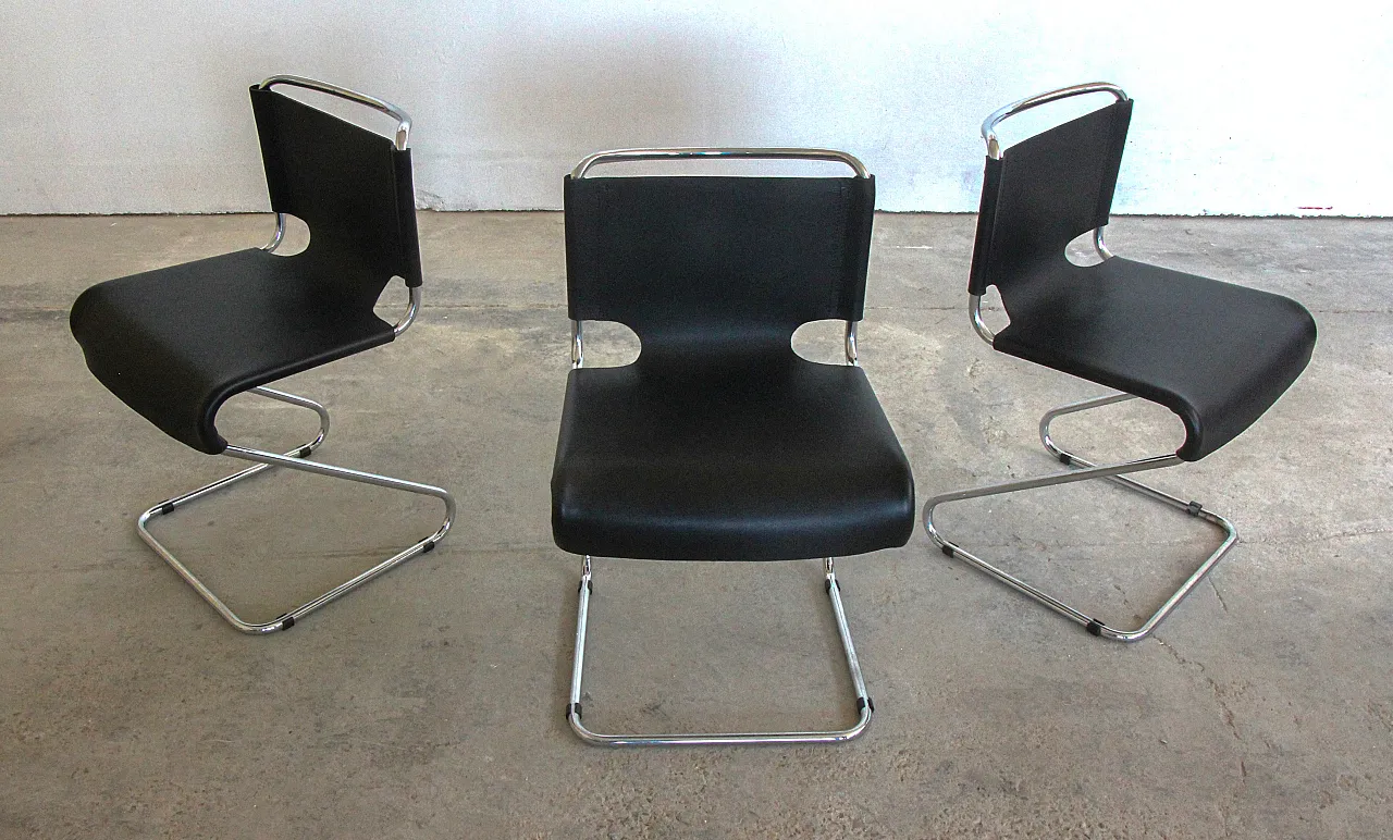 4 Biscia chairs by Pascal Mourgue for Steiner Meubles, 70s 11