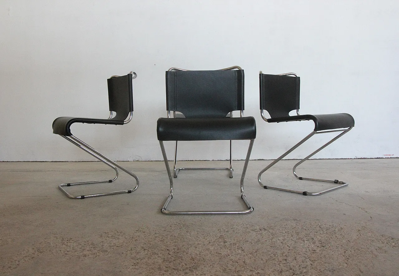 4 Biscia chairs by Pascal Mourgue for Steiner Meubles, 70s 12
