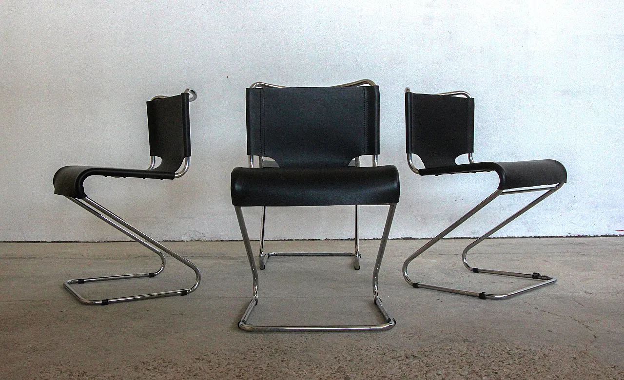 4 Biscia chairs by Pascal Mourgue for Steiner Meubles, 70s 13
