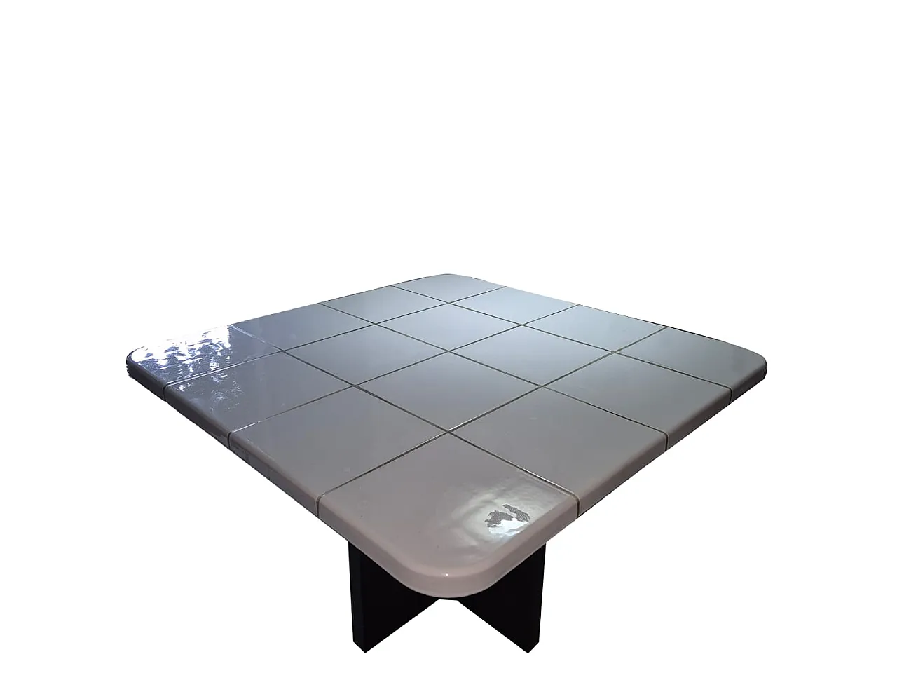 Tavolo  in ceramica e metallo, anni ’70 9