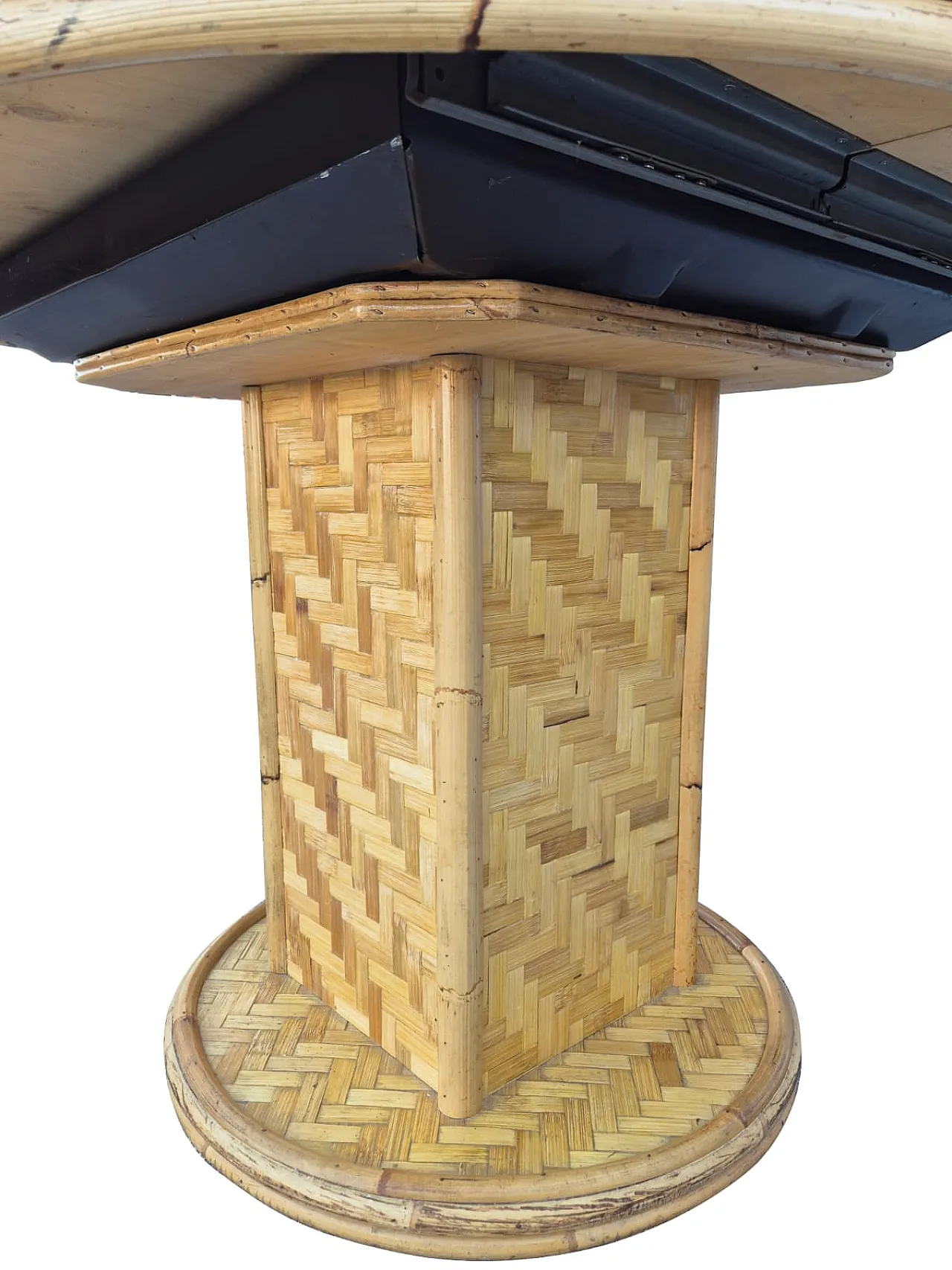 Set da pranzo in bambù intrecciato,  anni ’70 4