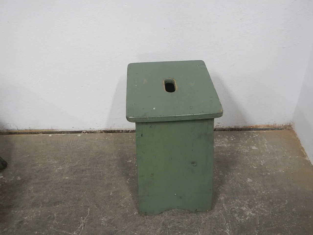 Sgabello di appoggio in legno di abete, 1960 4