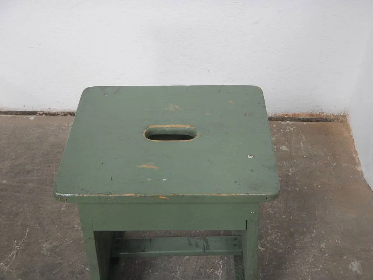 Sgabello di appoggio in legno di abete, 1960 5