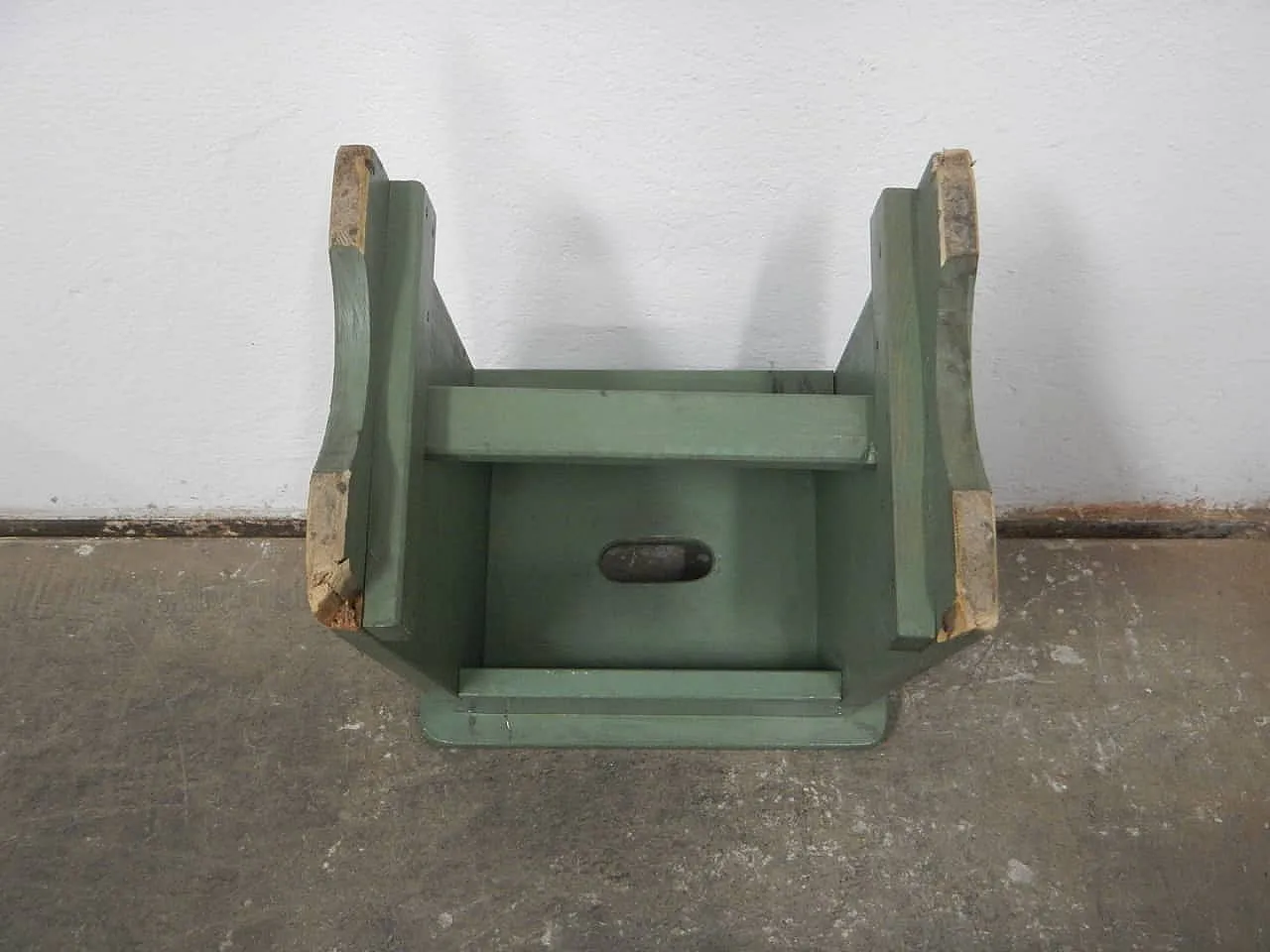 Sgabello di appoggio in legno di abete, 1960 9