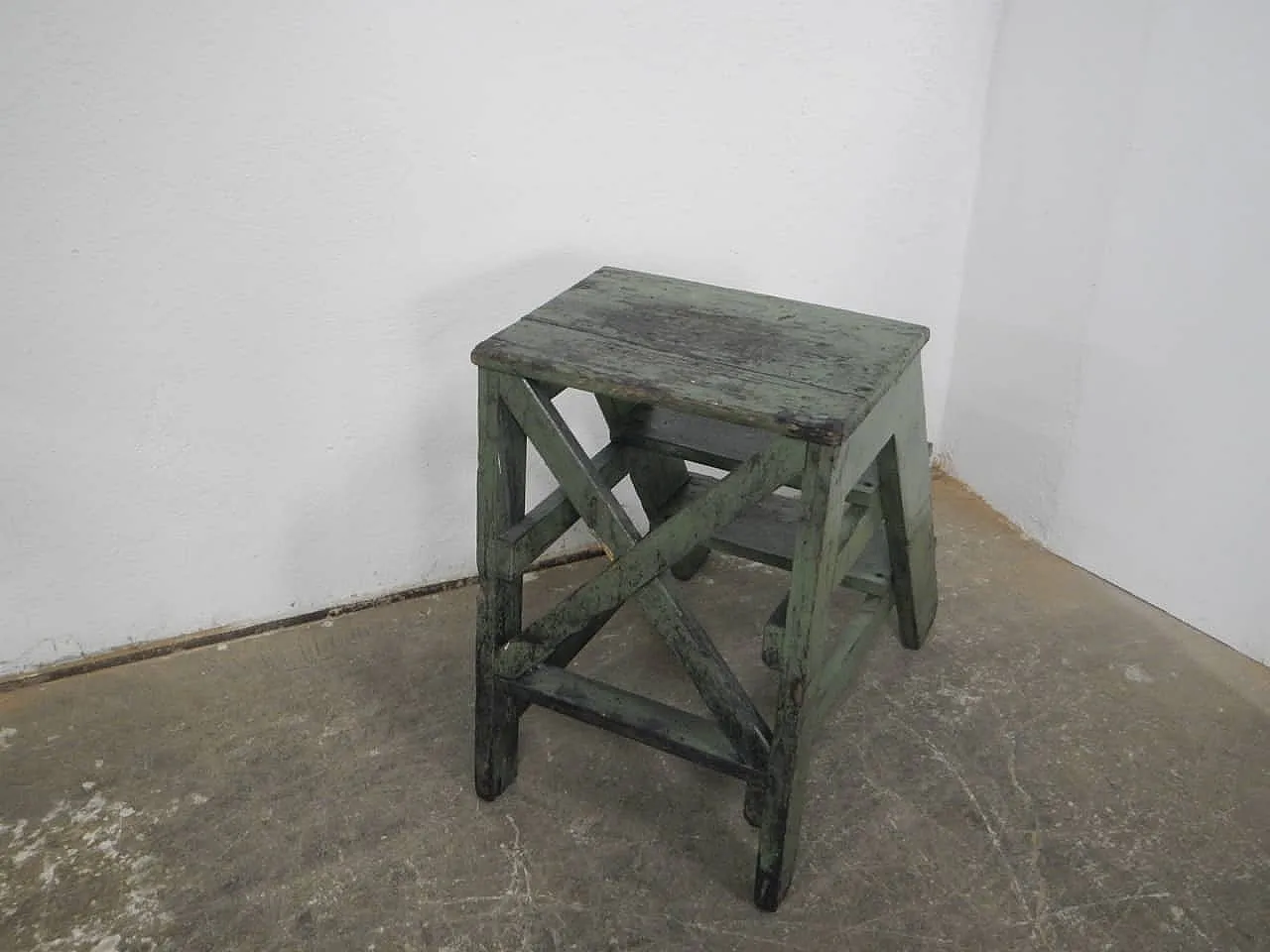 Ladder stool in fir wood 1960 3