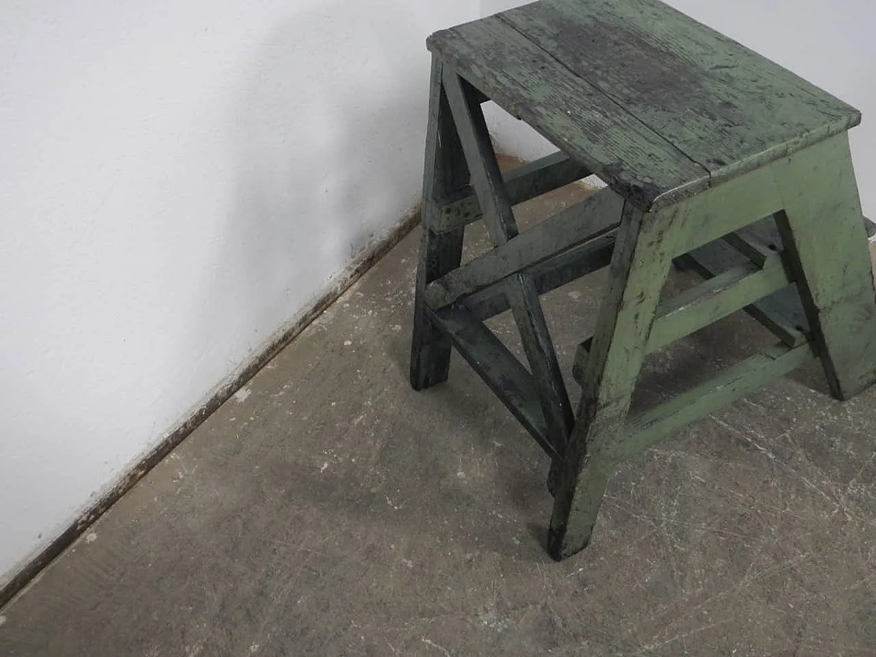 Ladder stool in fir wood 1960 7