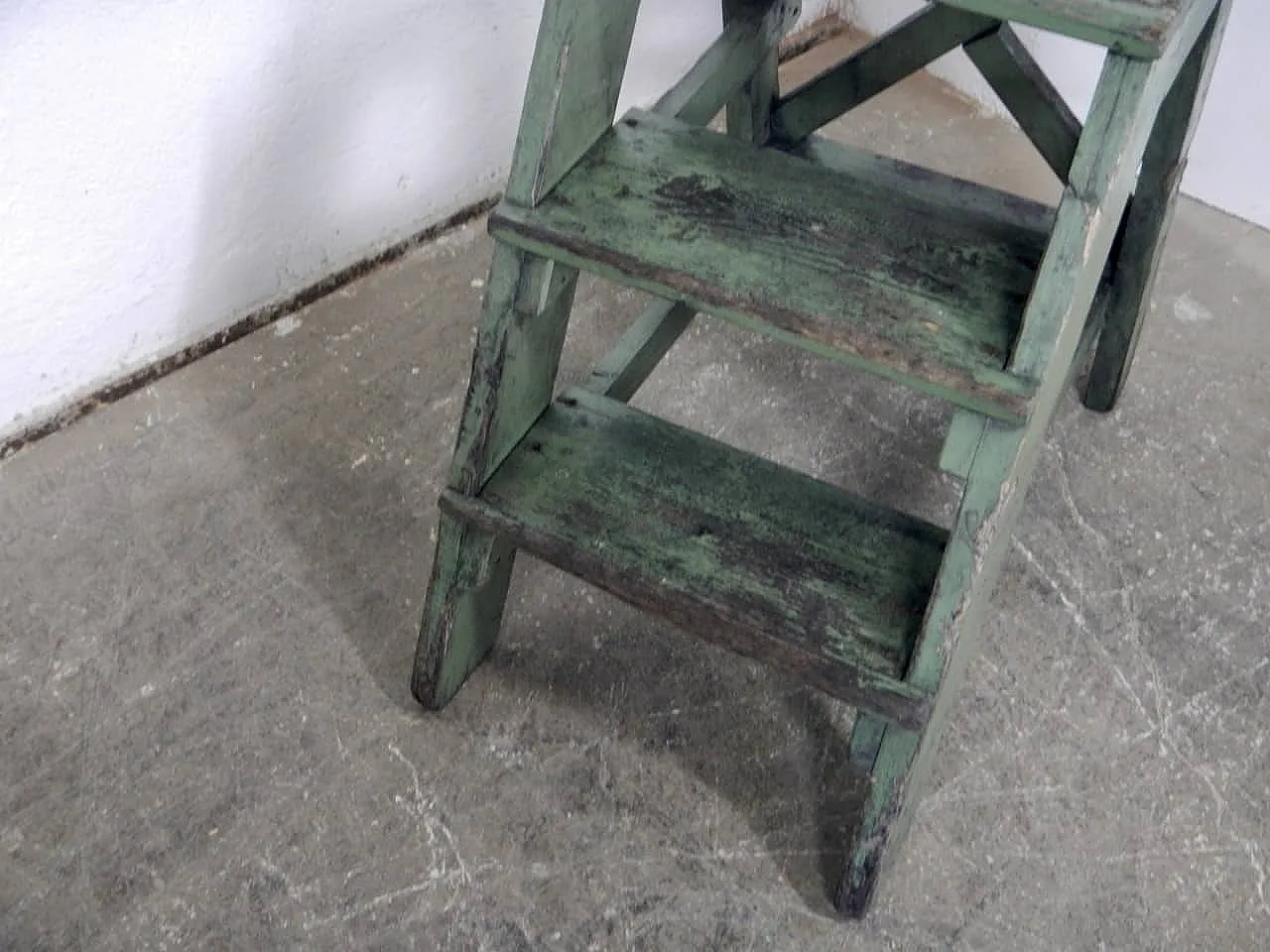 Ladder stool in fir wood 1960 8
