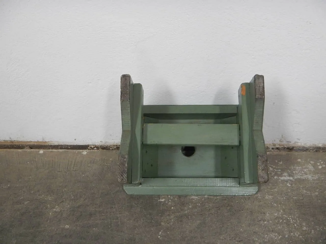 Sgabello di appoggio in legno di abete 1960 8