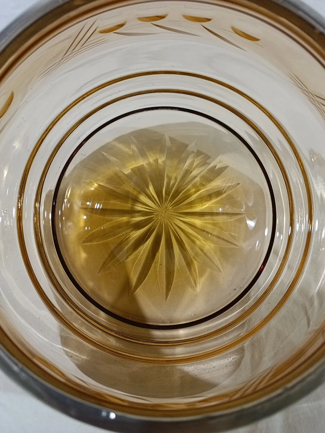 Table Centerpiece Murano Glass Bowl silver, 50s 6