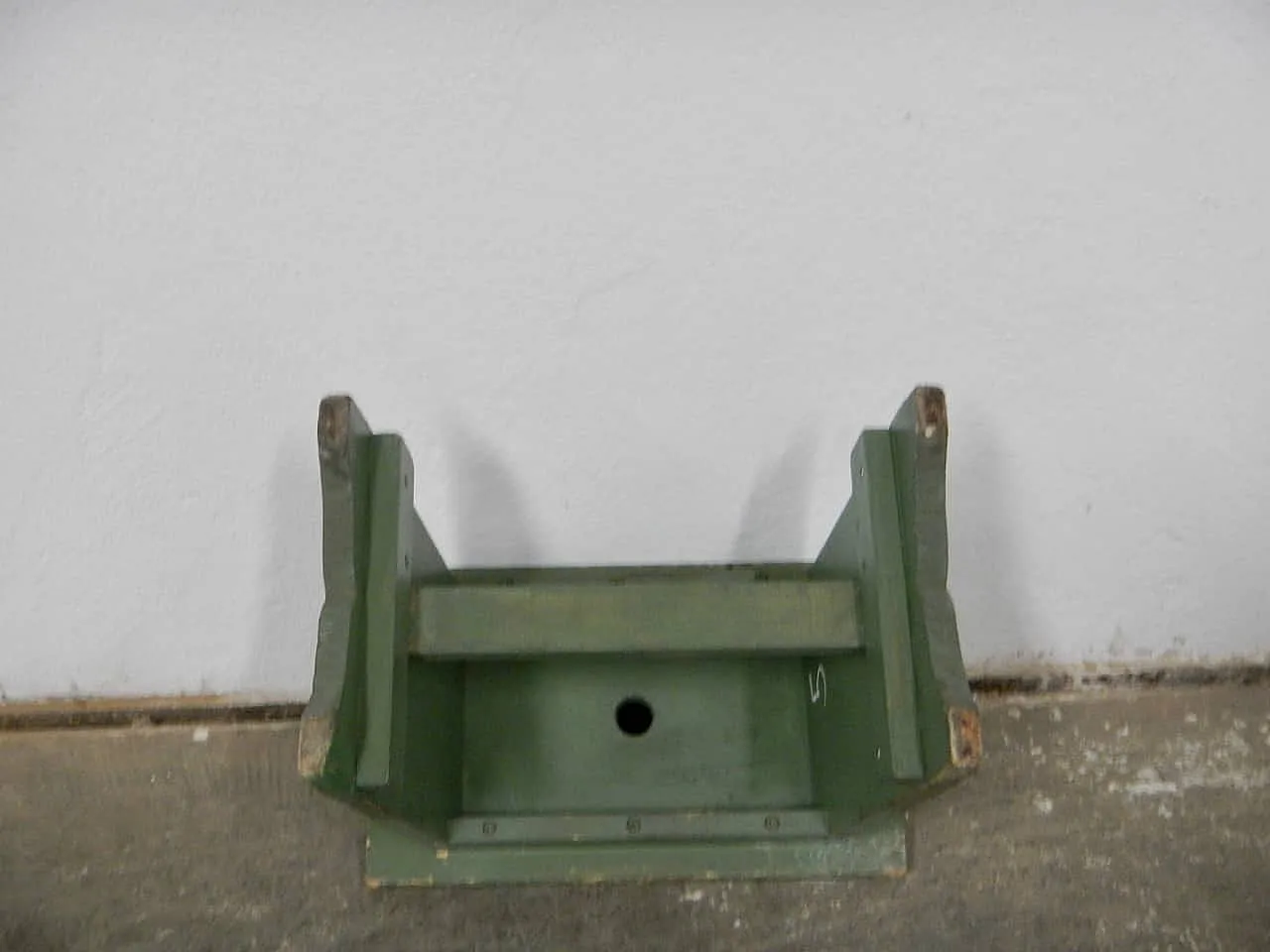 Sgabello di appoggio in legno di abete 1960 8
