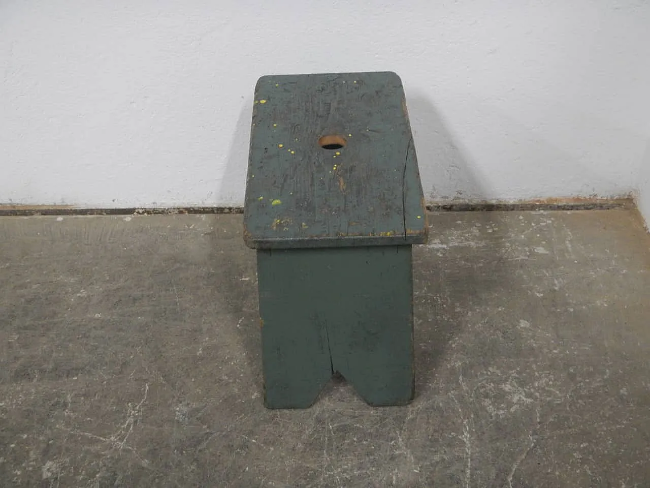 Sgabello di appoggio in legno di abete 1960 2