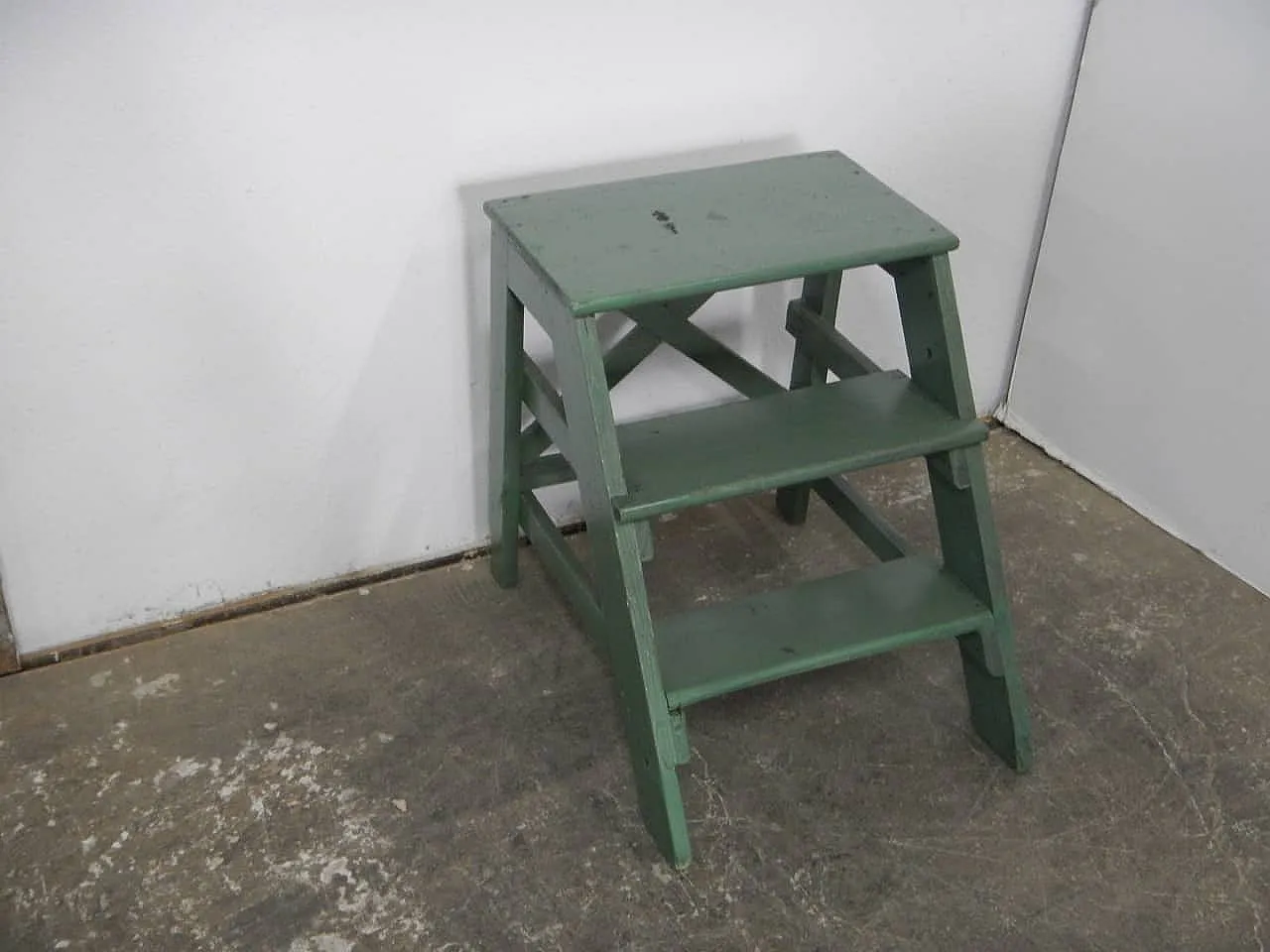 Ladder stool in fir wood 1960 1