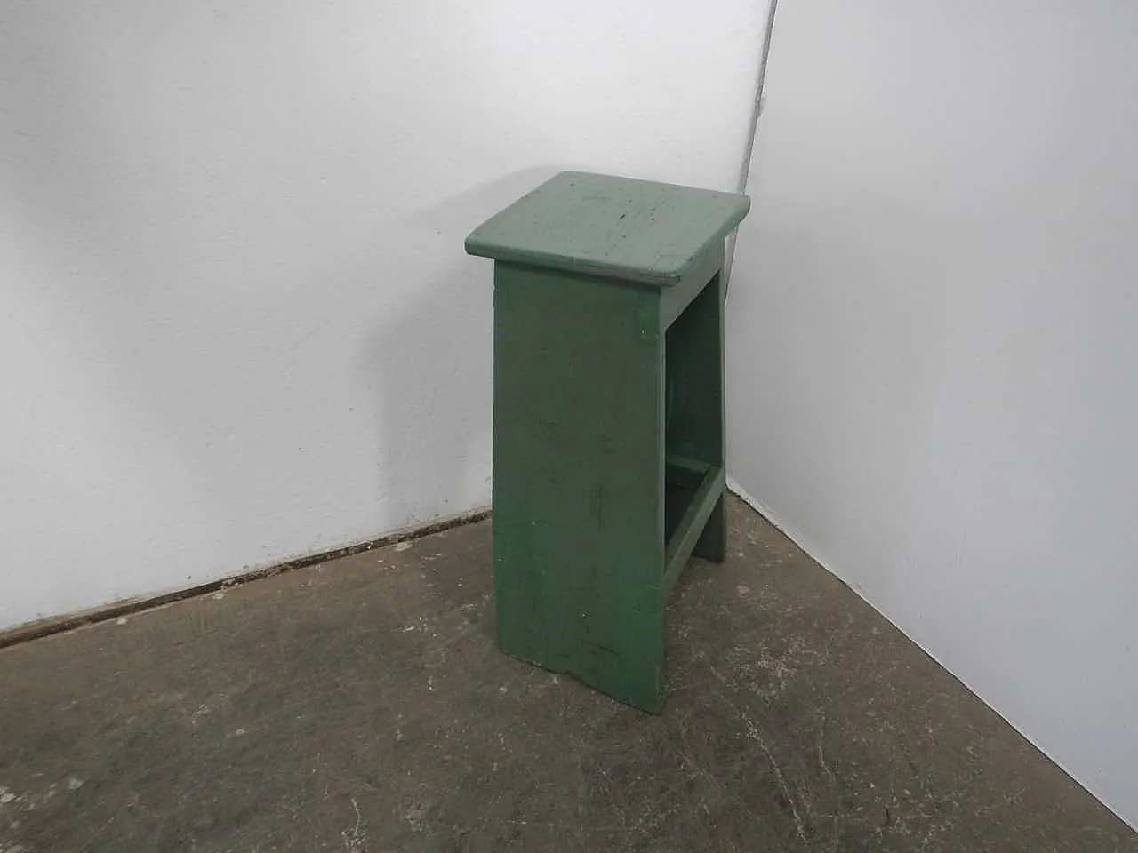 Sgabello in legno di abete 1960 2