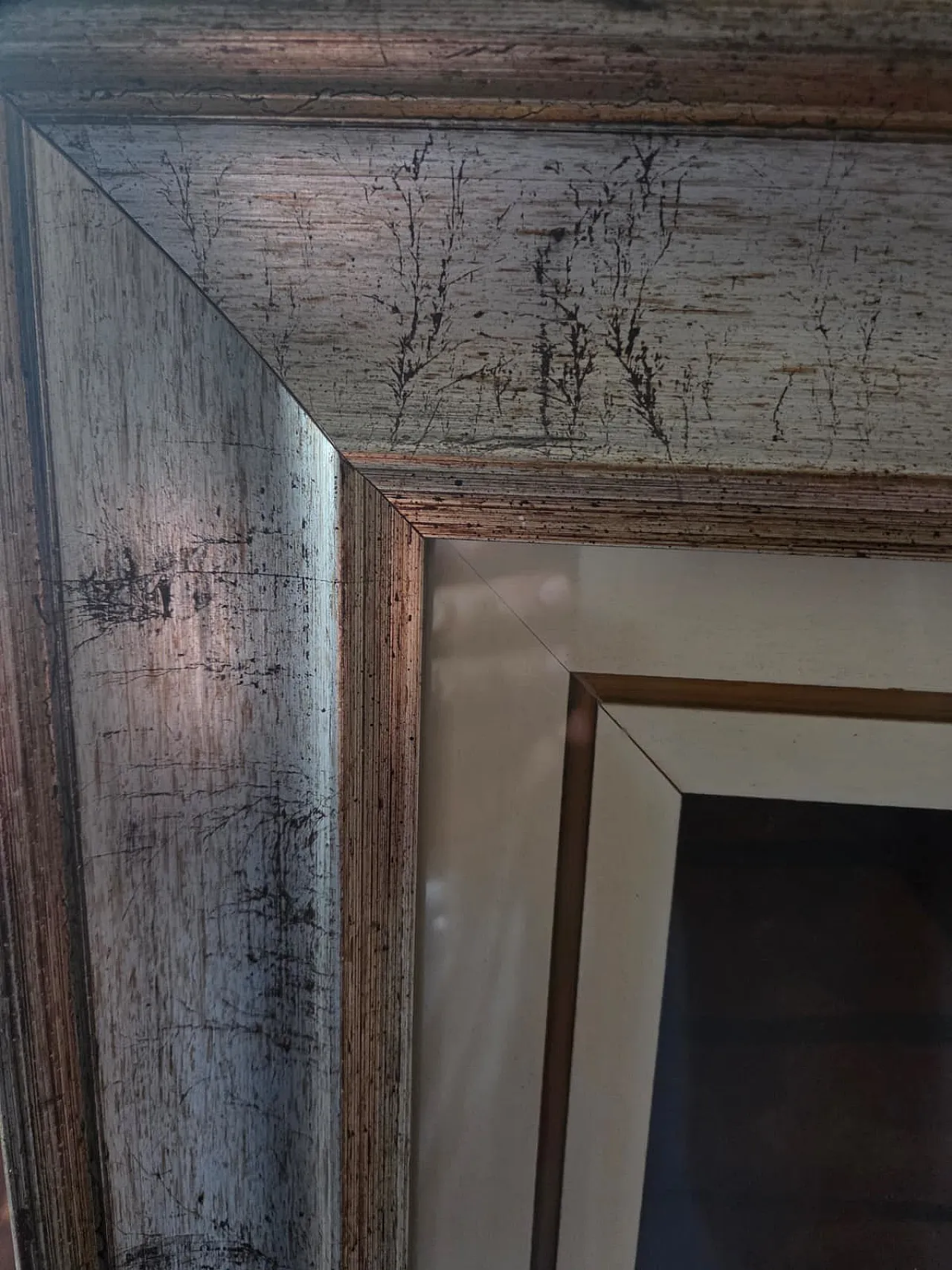 Dipinto olio su tela Paesaggio con archi di Celiberti, anni '70 19