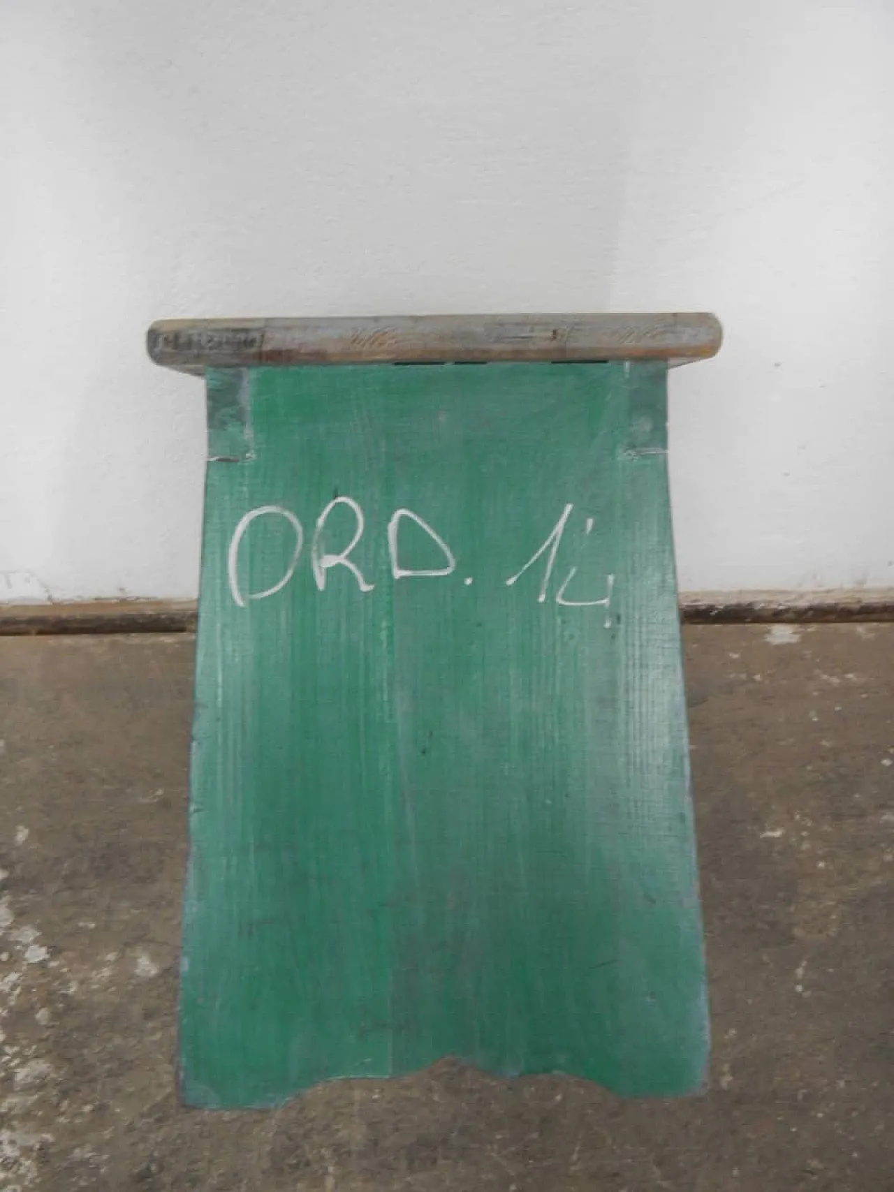 Sgabello di appoggio in legno di abete 1960 7