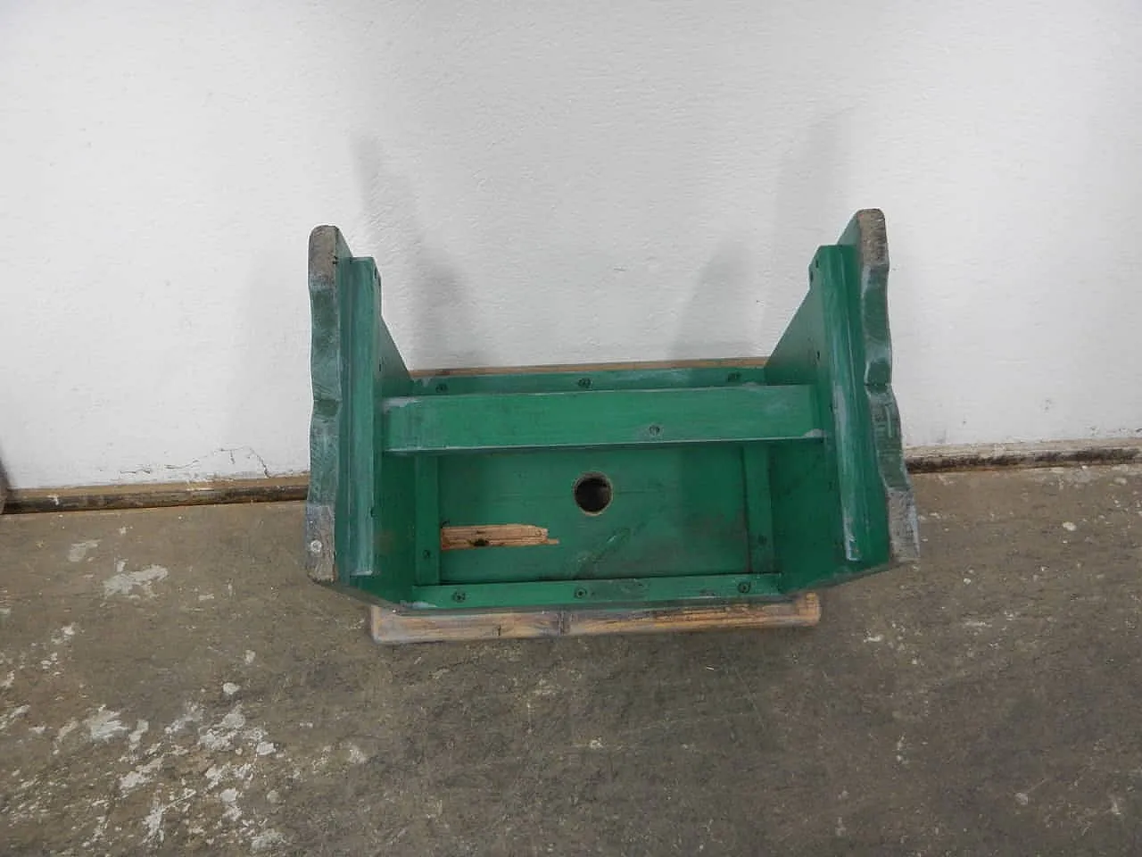 Sgabello di appoggio in legno di abete 1960 8