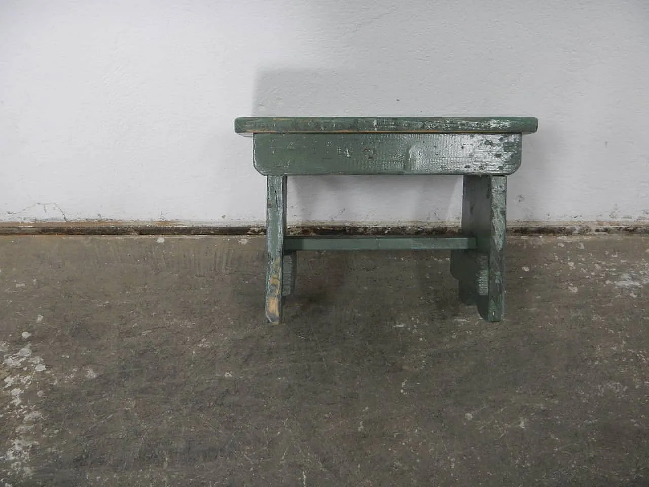 Sgabello di appoggio in legno di abete 1960 5