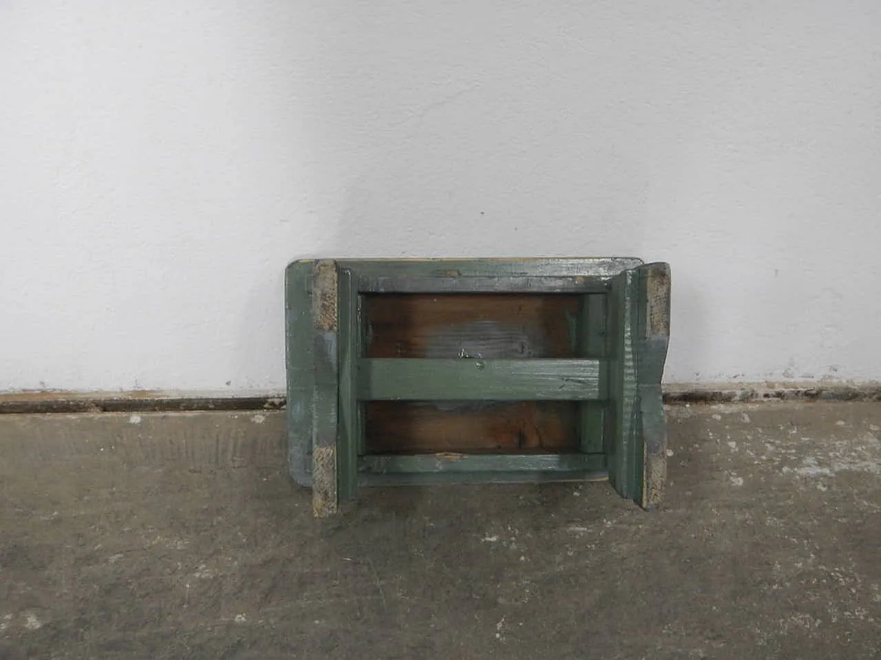 Sgabello di appoggio in legno di abete 1960 6