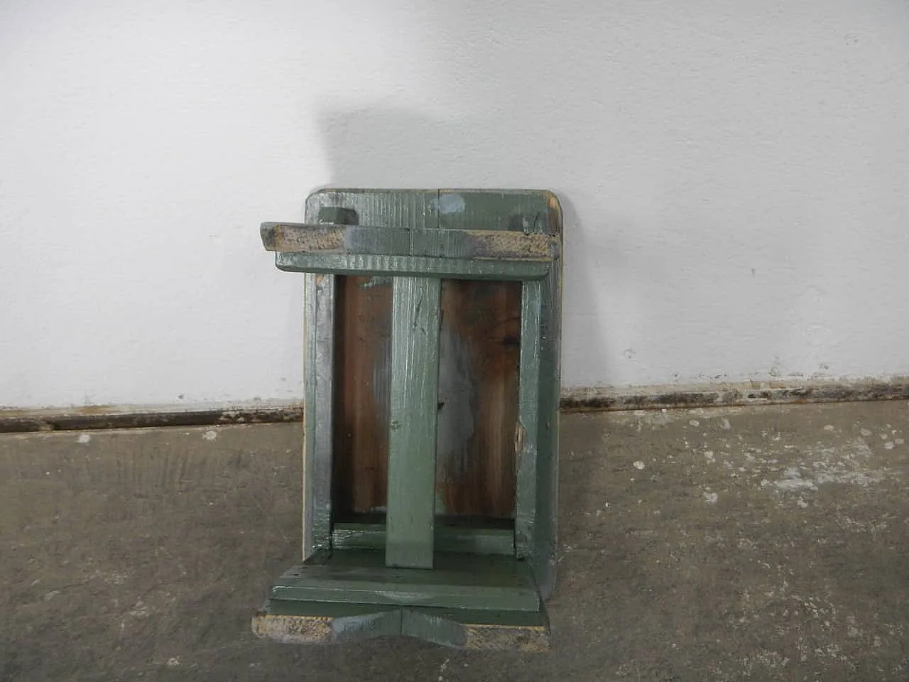 Sgabello di appoggio in legno di abete 1960 8