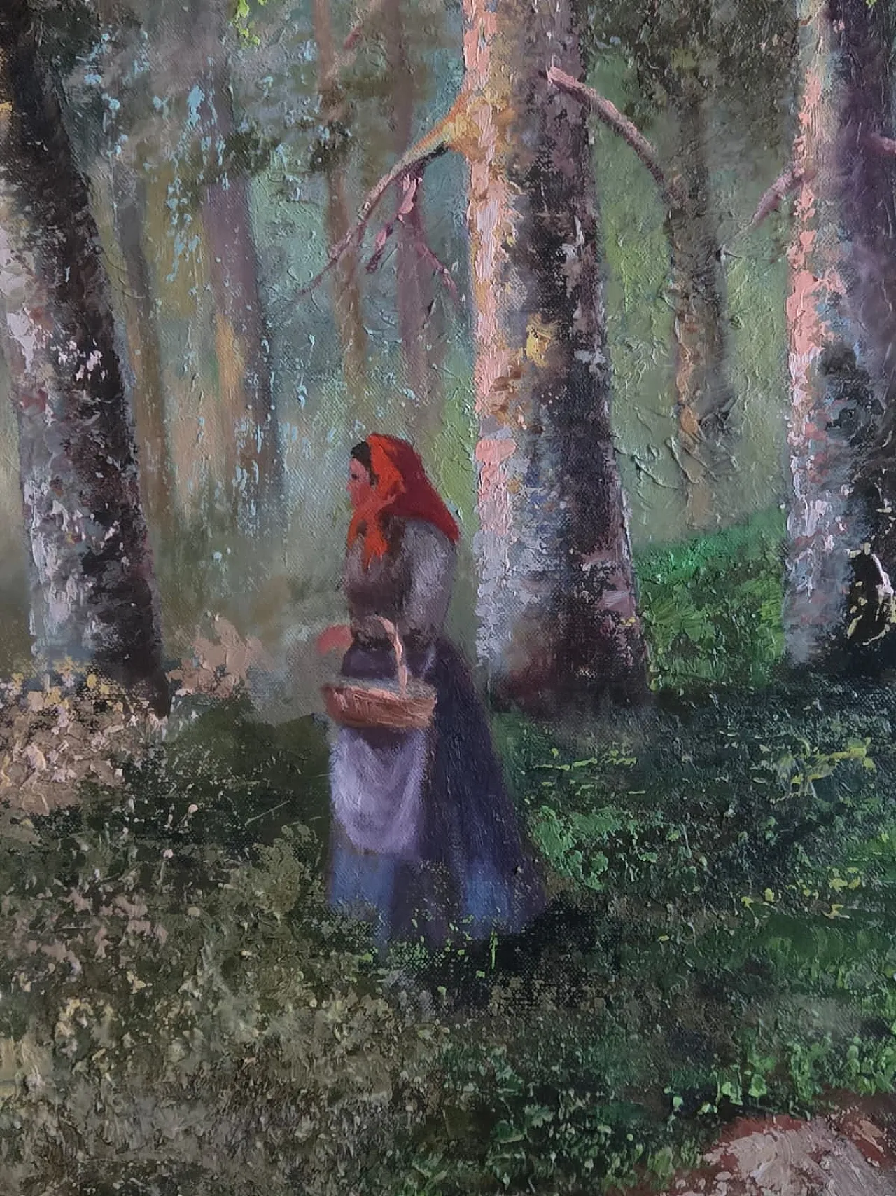 Dipinto su tela con cornice in legno di V. Orlow, XX secolo 14