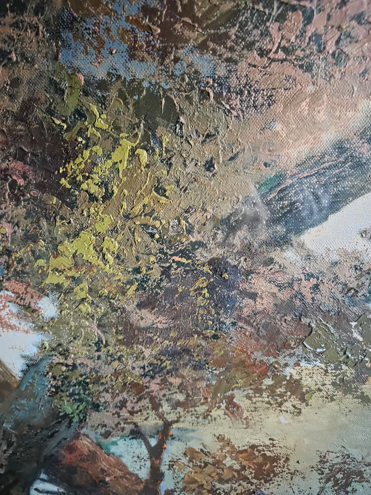 Dipinto su tela con cornice in legno di V. Orlow, XX secolo 18