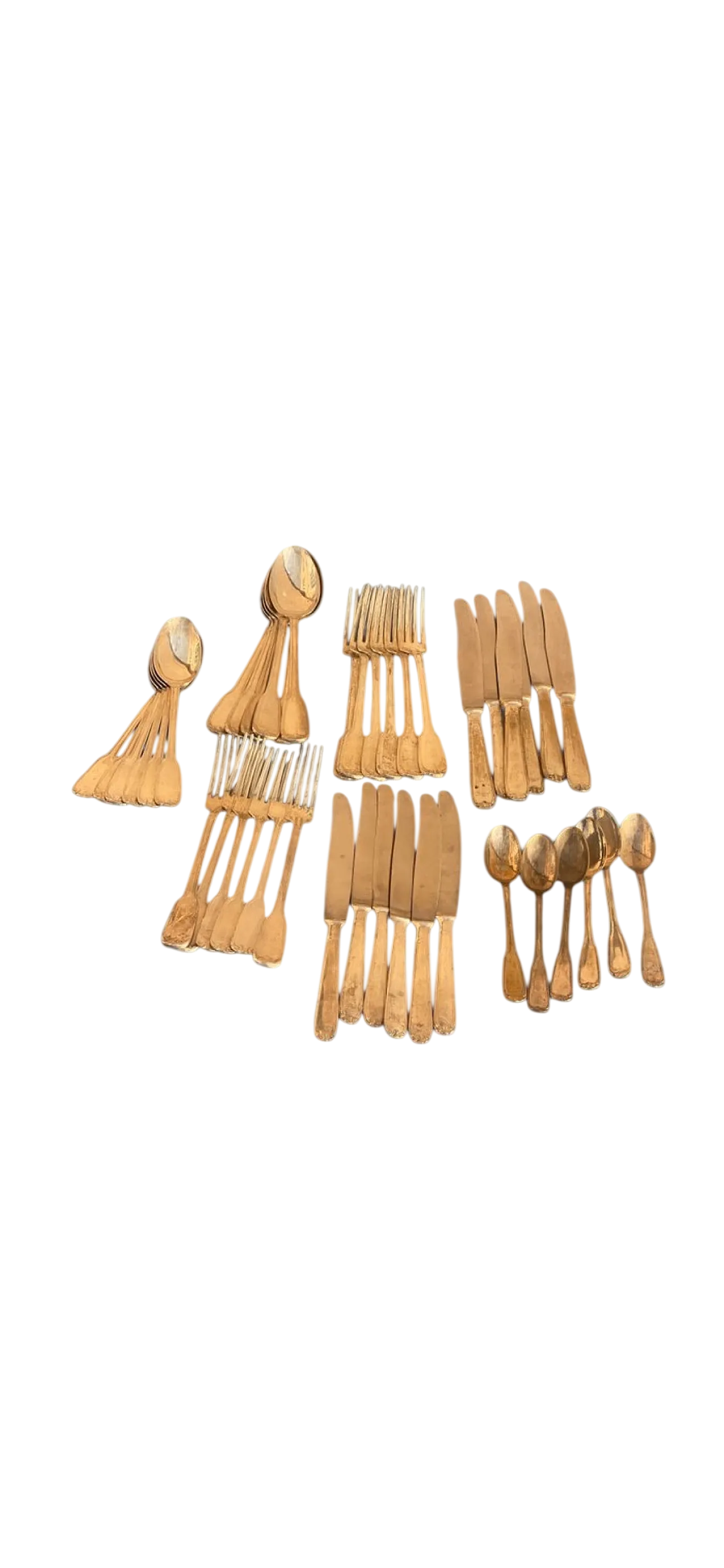 Servizio da 42 pezzi in argento per 6 persone, anni '20 8