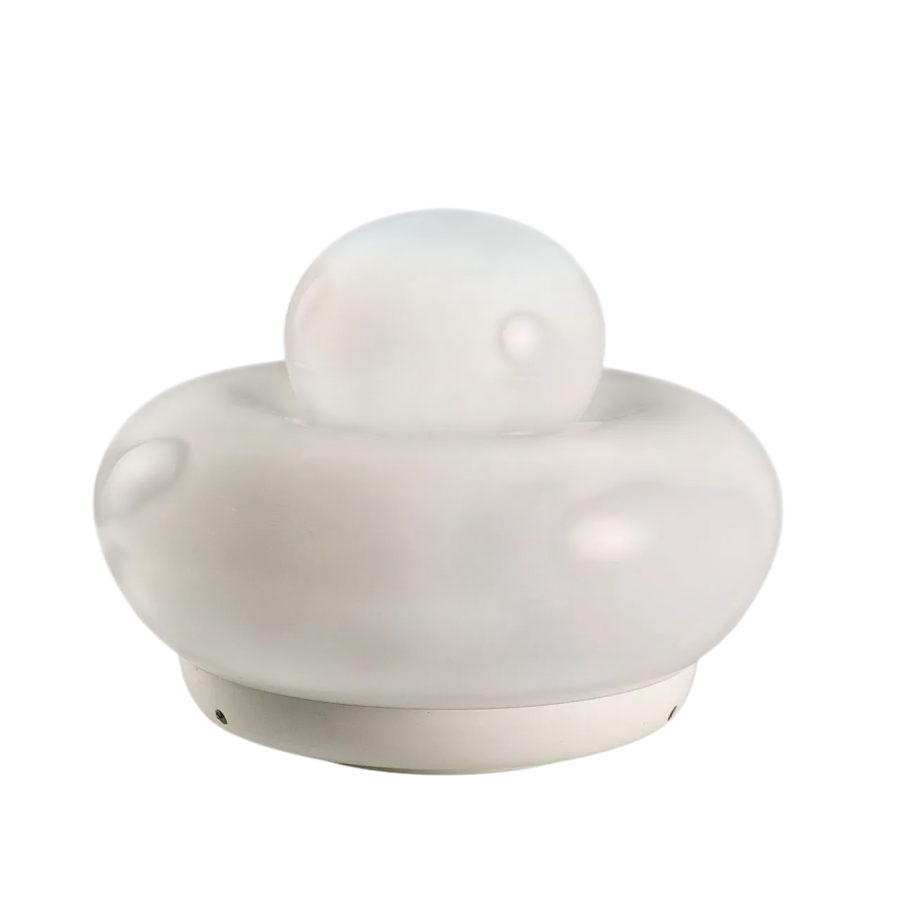 Lampada con doppia accensione in metallo smaltato e vetro, '900 7