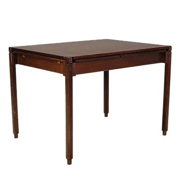 Exotic wood veneer table, 20th century