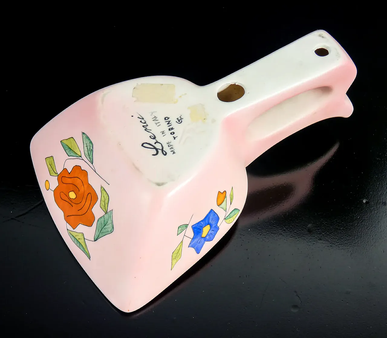 Pair of hand-painted ceramic coin jars by Lenci, 1930s 16