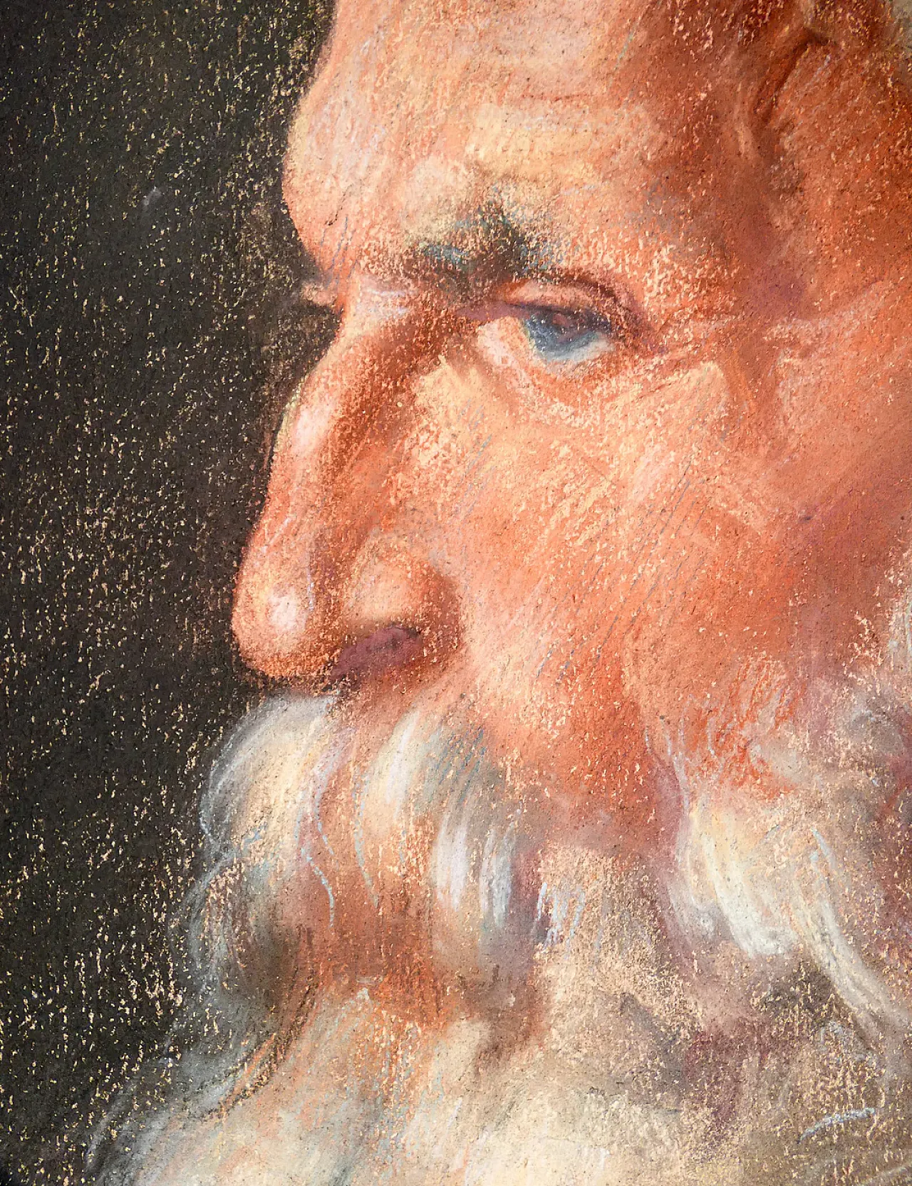 Portrait of a man, pastel on paper, early 20th century 5