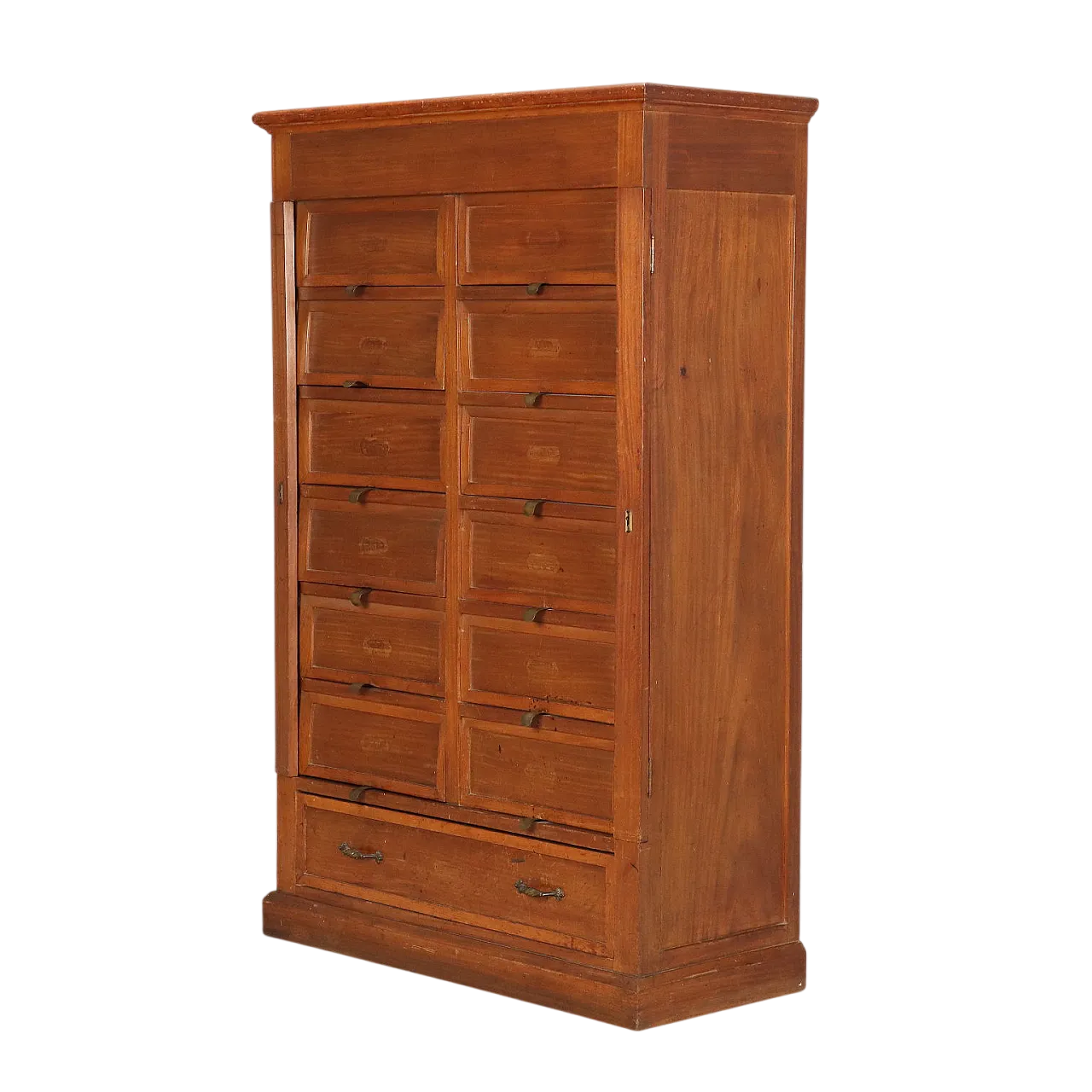 Chest of drawers in mahogany, oak, poplar and bronze, 20th century 9