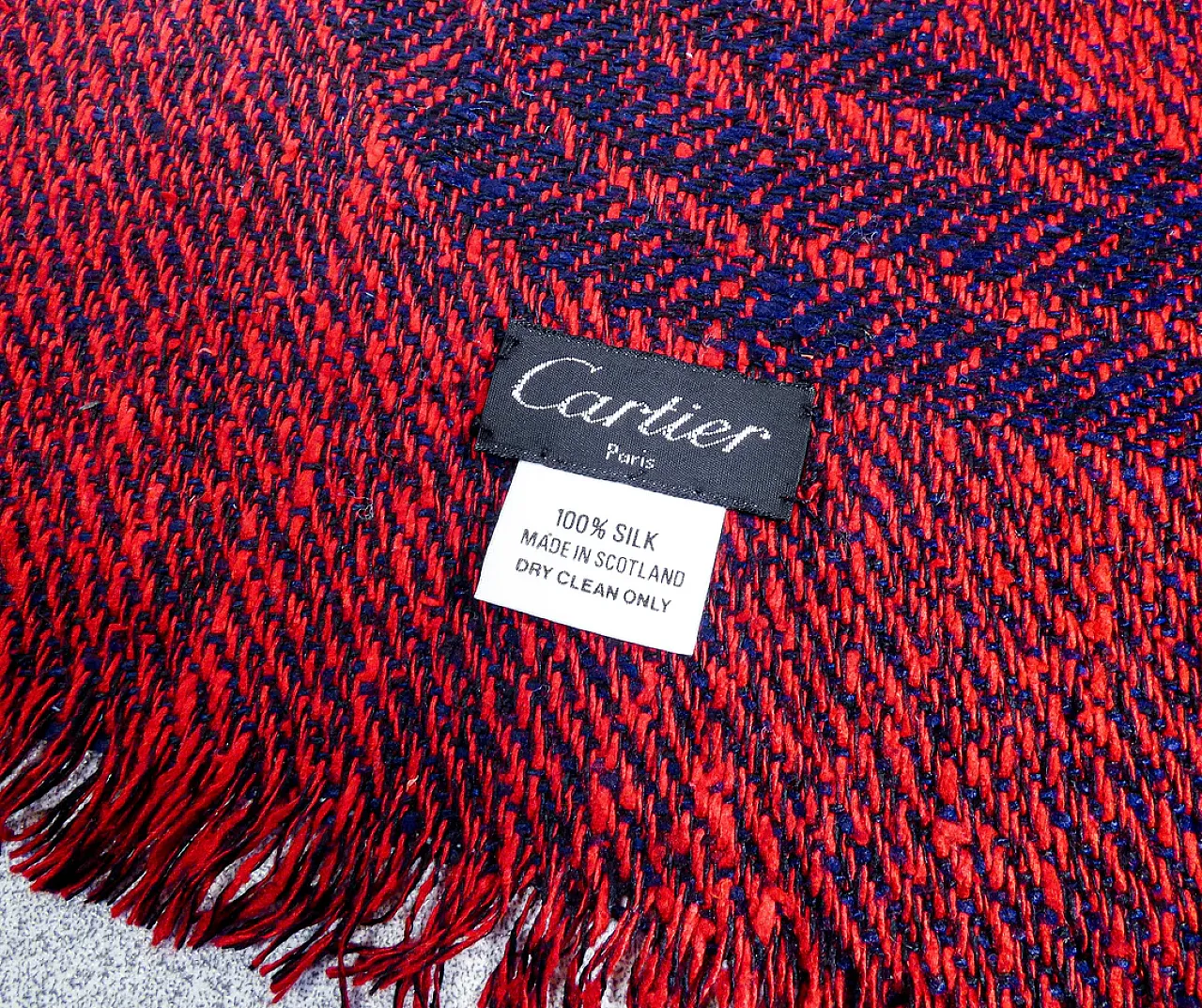 Cartier pure silk shawl, 20th century 5