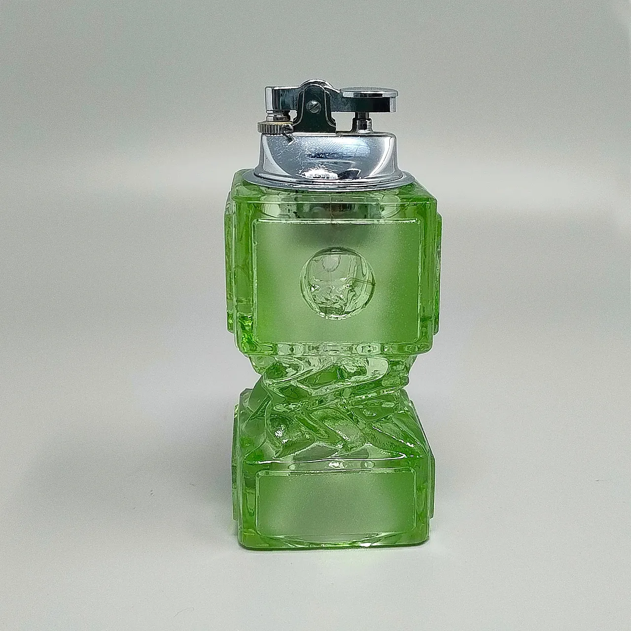 Green smoking set By Antonio Imperatore in Murano glass, 1970s 5