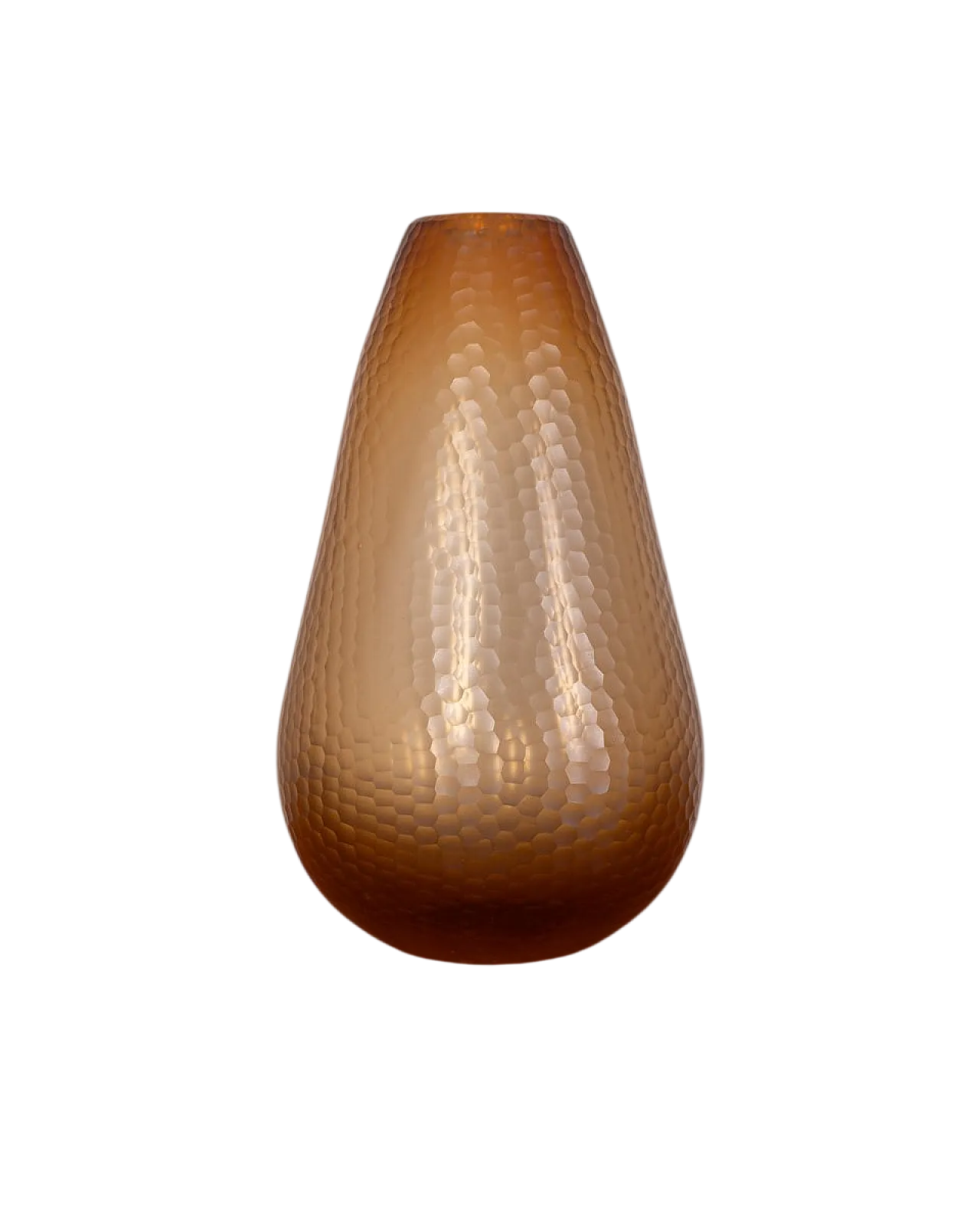 Hammered Murano glass vase by Carlo Scarpa for Venini, 1950s 11