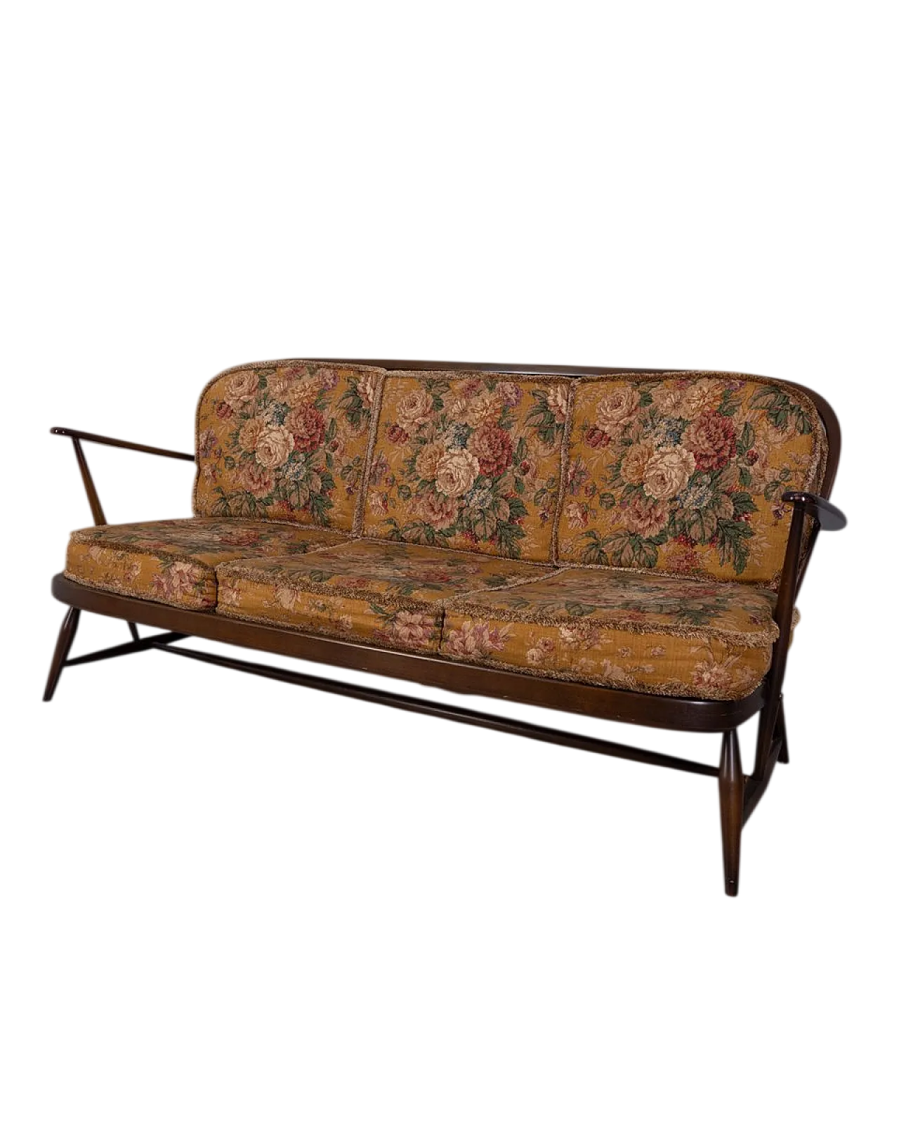 Wooden sofa by L. Ercolani for Ercol, 1960s 15