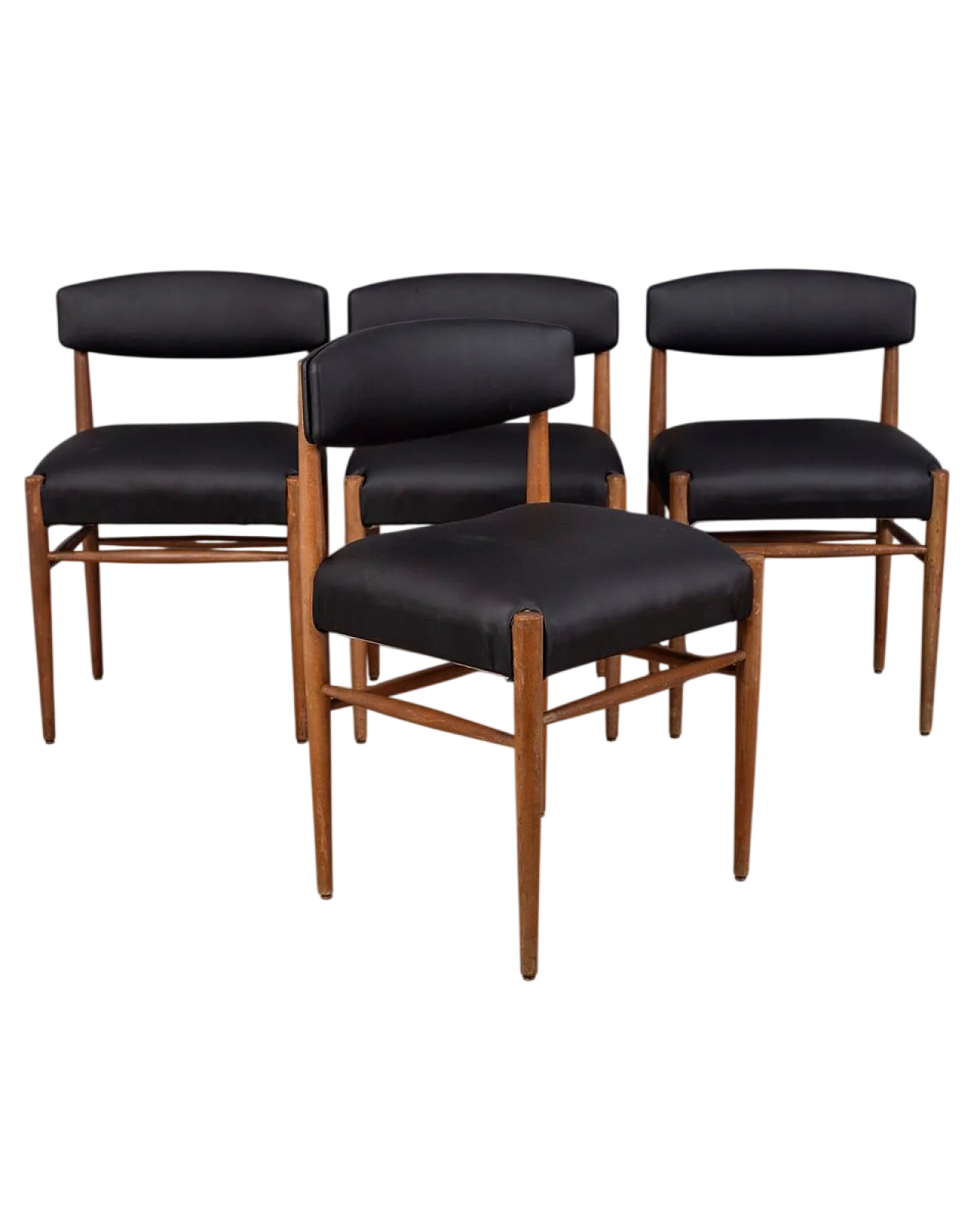 4 Teak chairs, 1960s 11