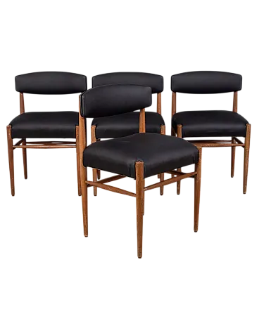 4 Teak chairs, 1960s