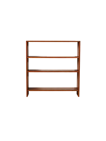 Piccola libreria scandinava in teak con ripiani regolabili