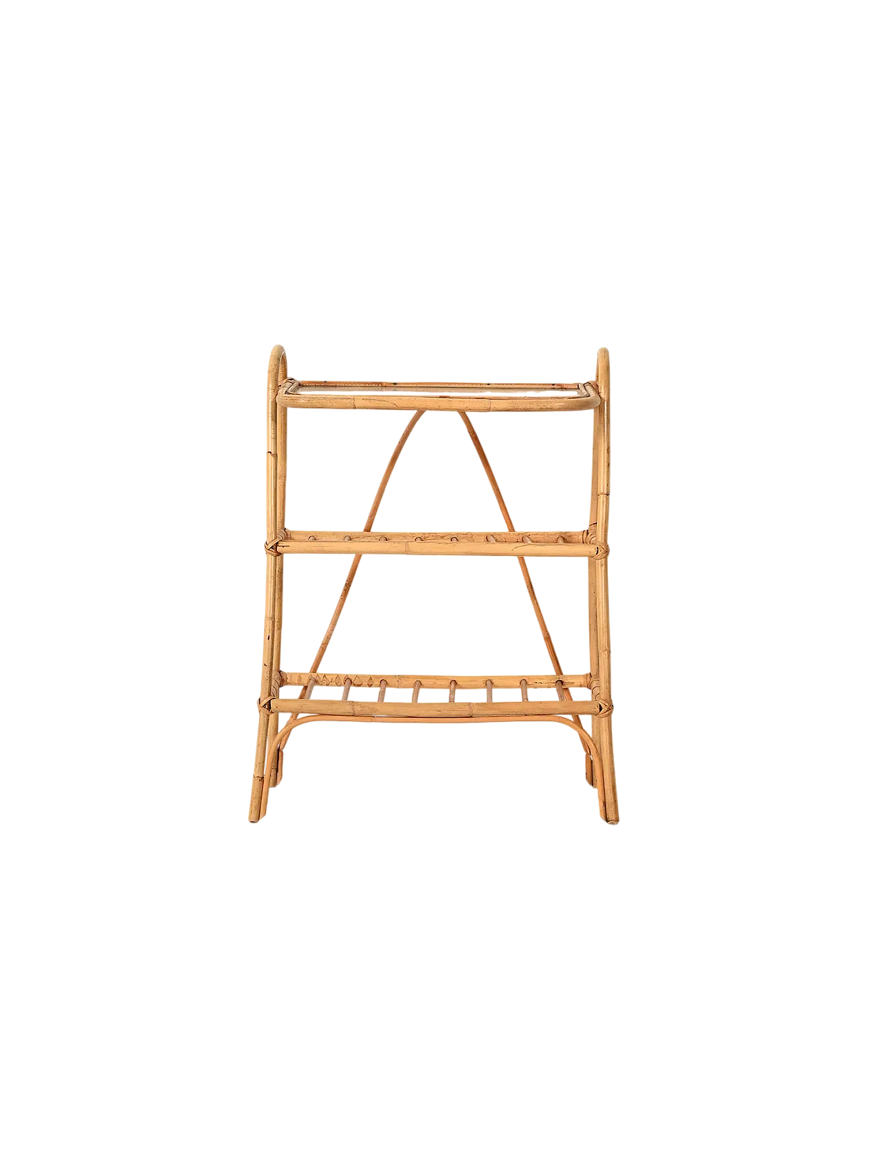 Scandinavian bamboo magazine rack from the 1960s 10