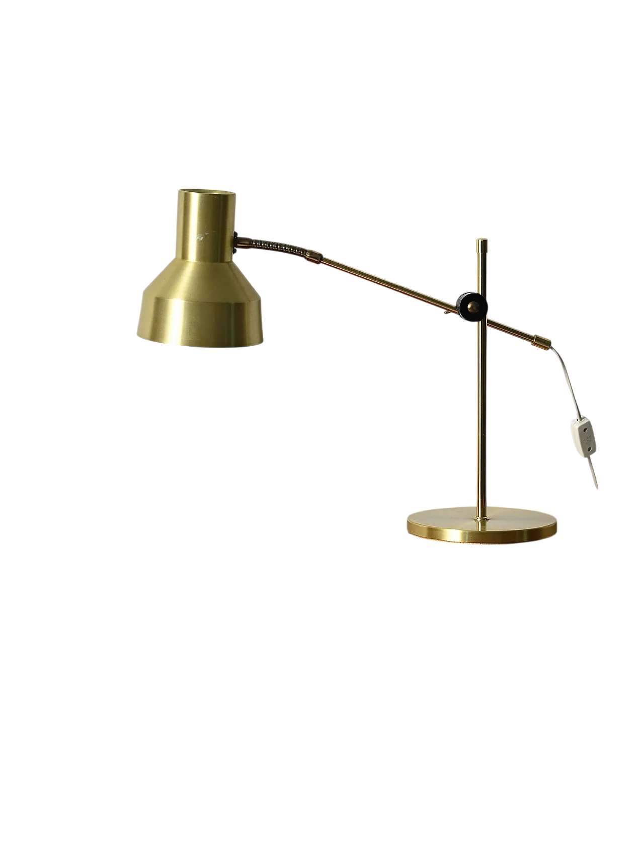 Table lamp in gold finish attributed to EWÅ, Värnamo 8