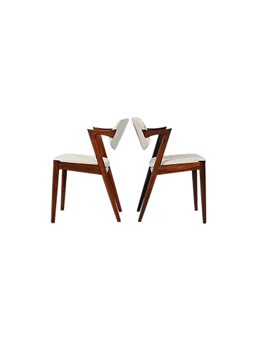 Pair of model 42 chairs by Kai Kristiansen, 50s